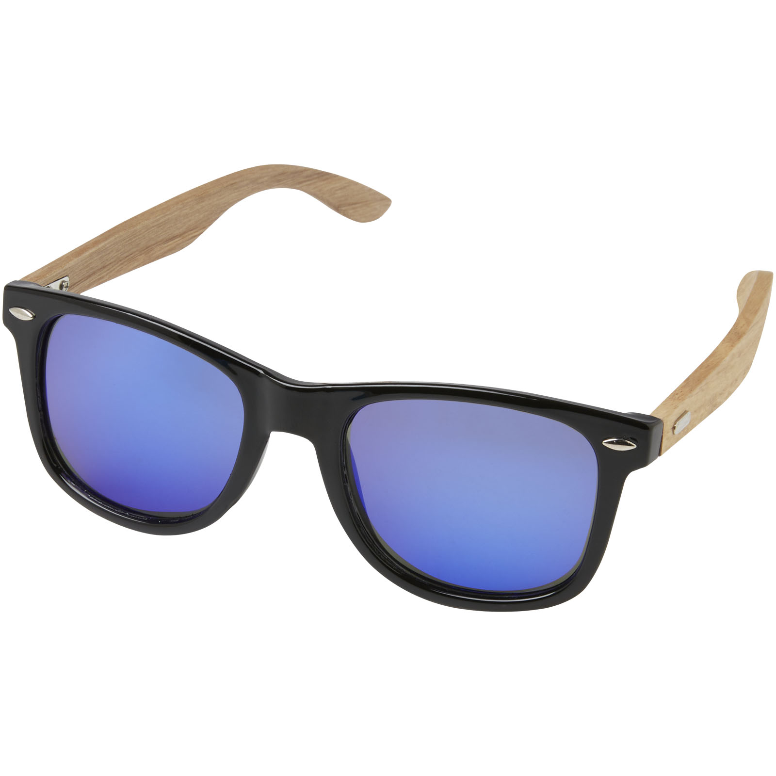 Hiru verspiegelte polarisierte Sonnenbrille aus rPET/Holz in Präsentbox Hiru verspiegelte polarisierte Sonnenbrille aus rPET/Holz in Präsentbox