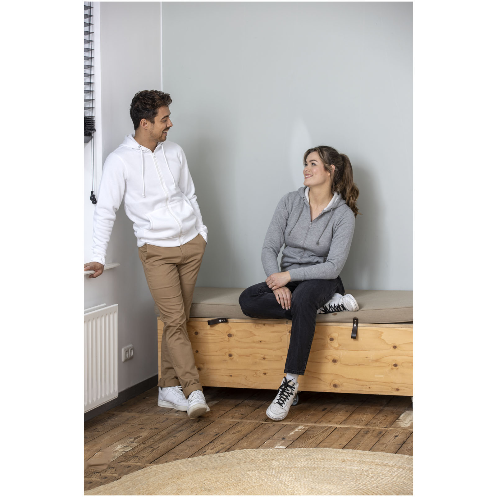 Charon 240 g/m² Herren Kapuzenpullover mit Reißverschluss