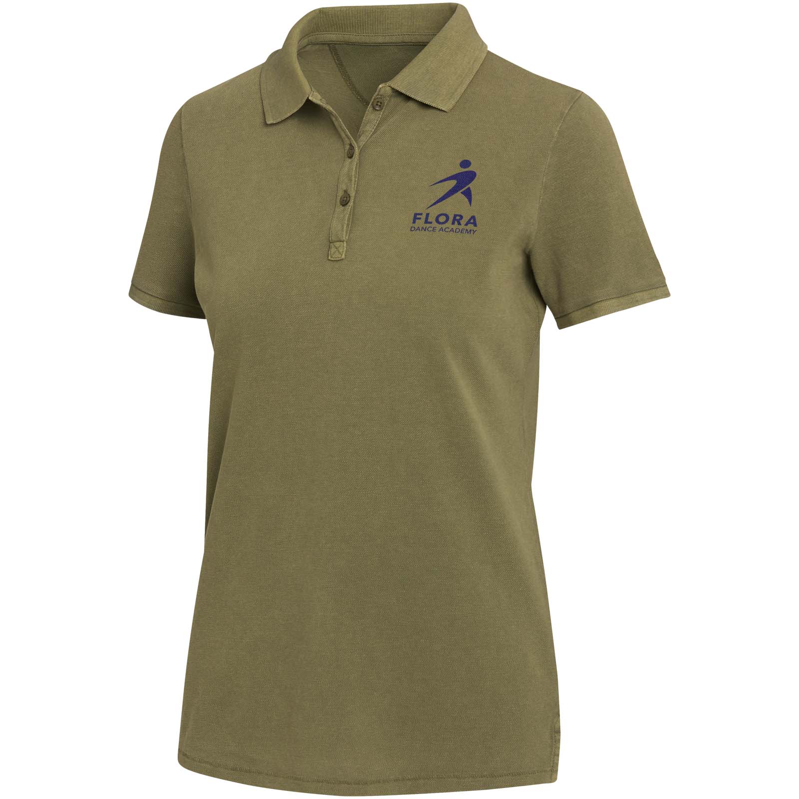 Calgary Poloshirt für Damen im Washed Look, 200 g/m2