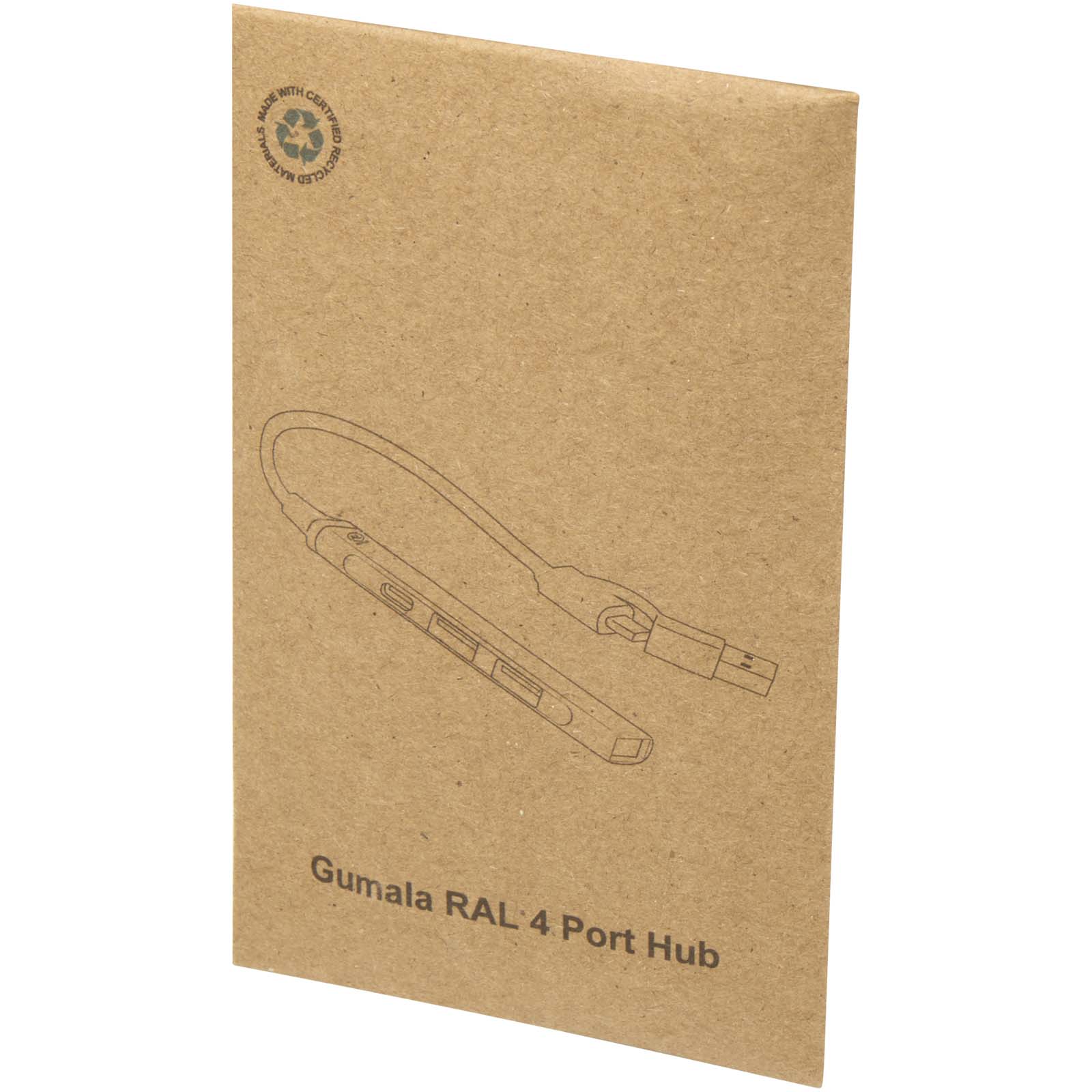 Alkaid 4 Port Hub aus recyceltem Aluminium mit USB-A- und Typ-C-Anschlüssen und zwei Eingängen