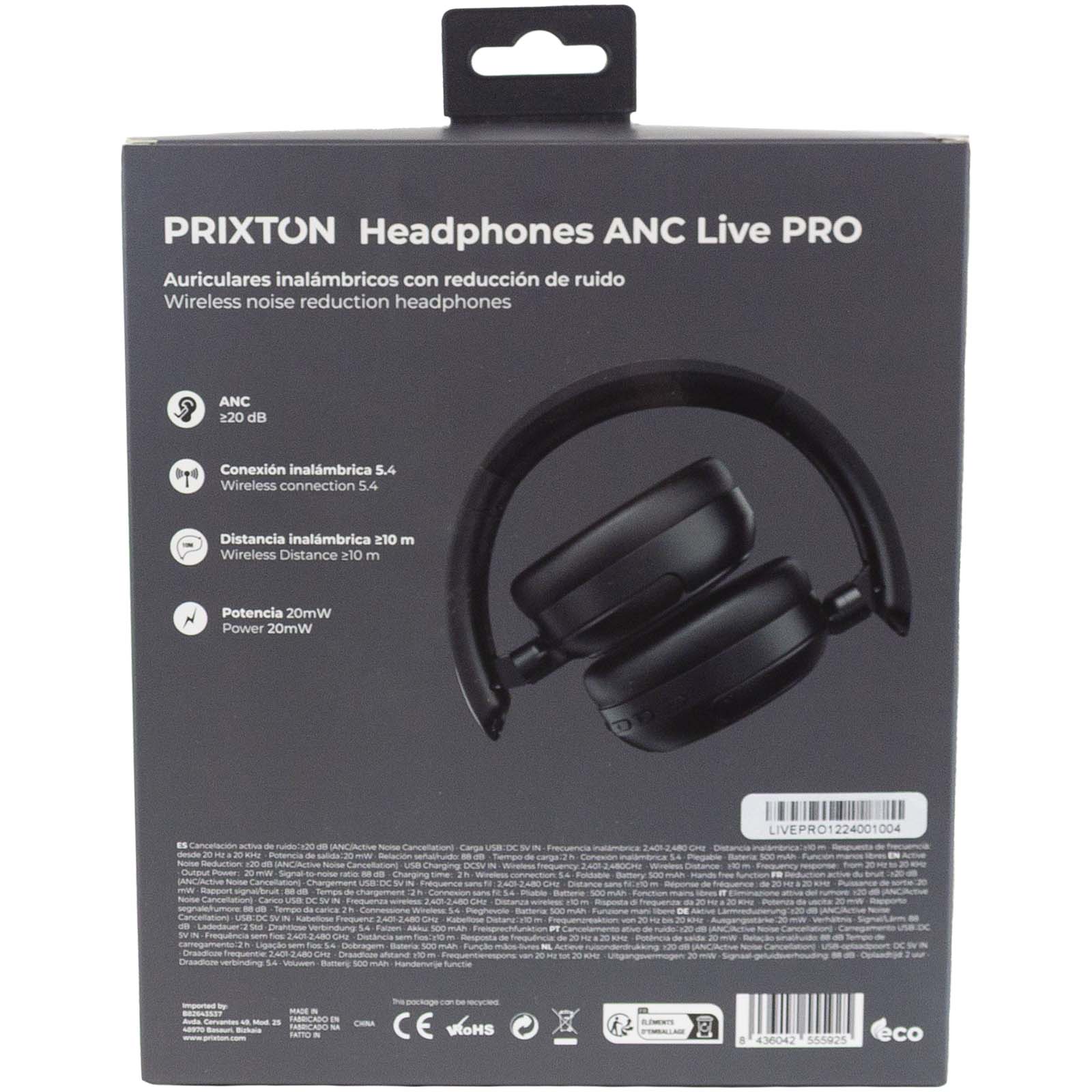 Prixton Live Pro ANC Bluetooth® Kopfhörer