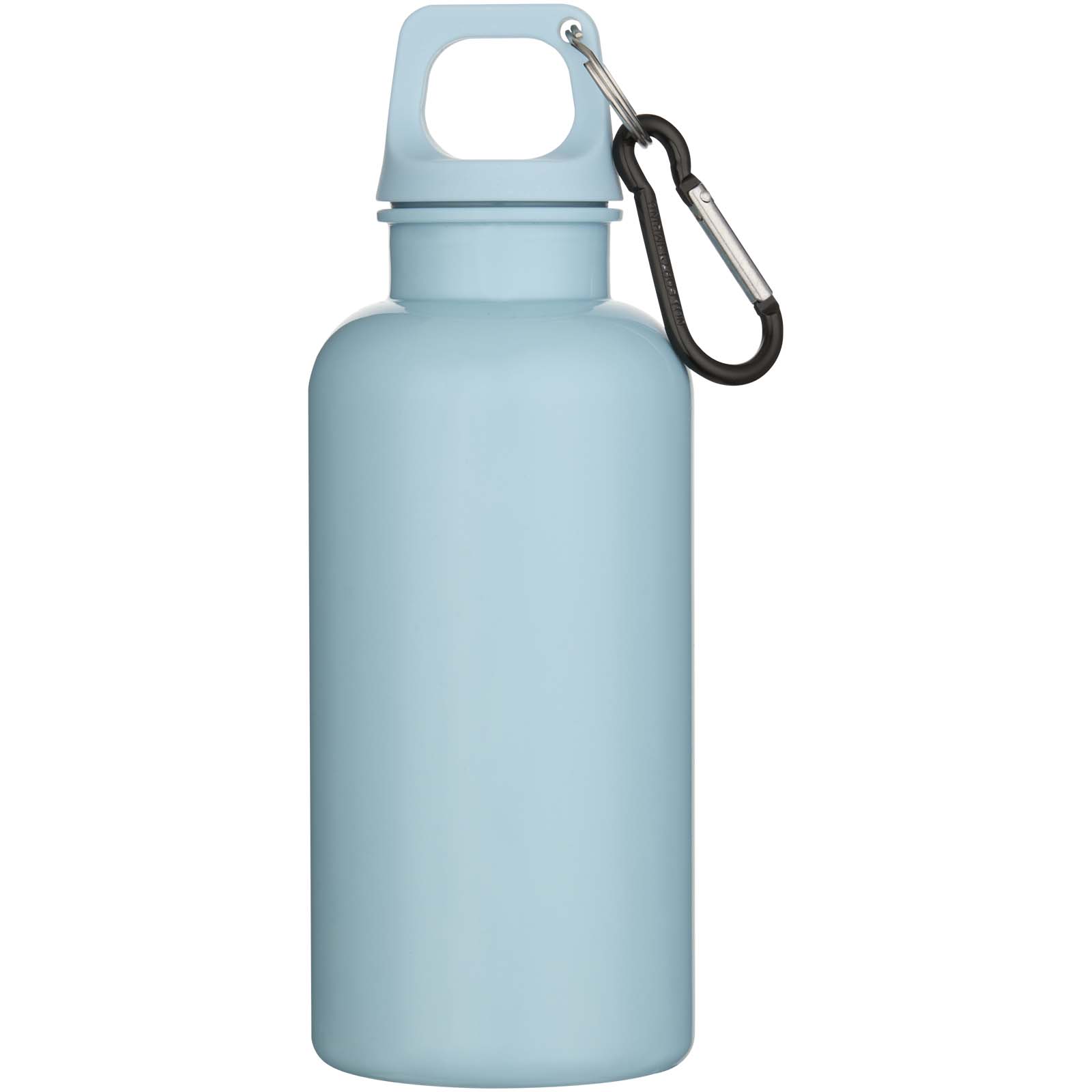 Oregon 400 ml einfarbige RS-zertifizierte Trinkflasche aus recyceltem Kunststoff mit Karabinerhaken