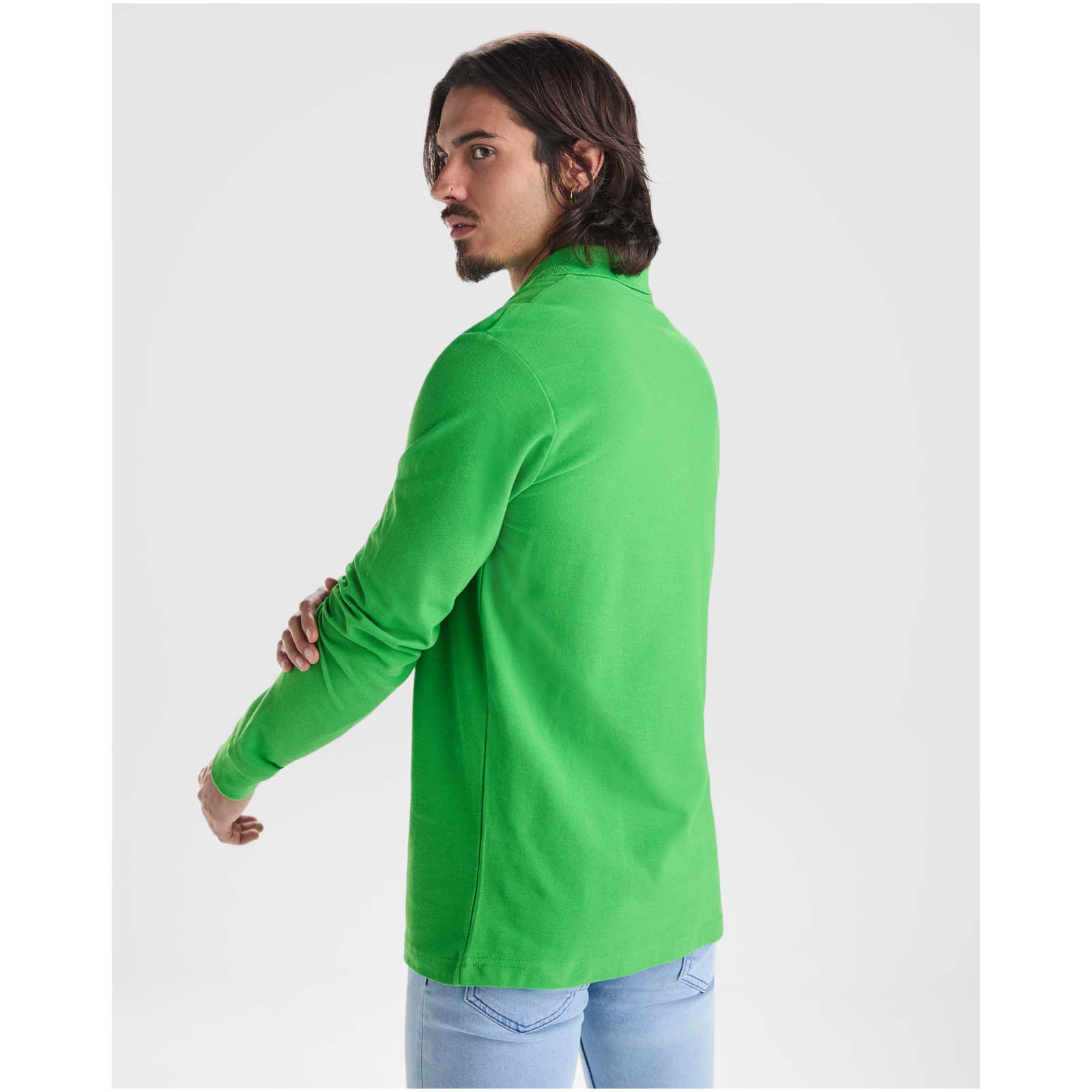Estrella 220 g/m² Langarm Poloshirt für Herren