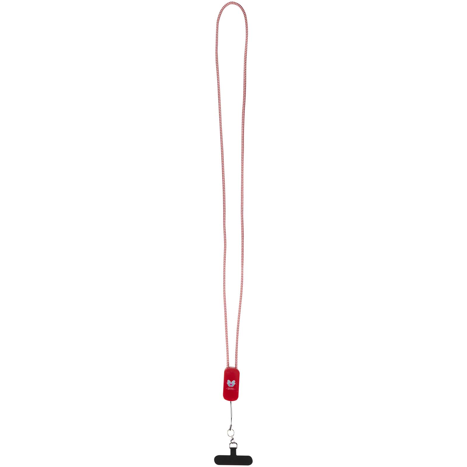 Anser Smartphone Lanyard aus recyceltem Kunststoff mit 27 W 5-in-1 integriertem Kabel