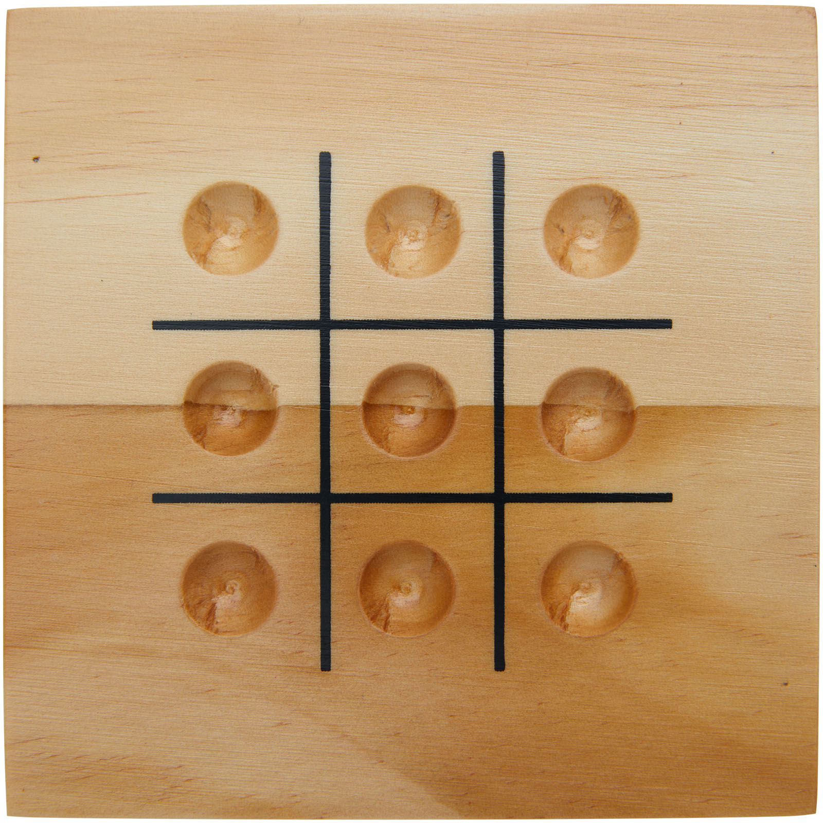 Strobus Tic-Tac-Toe Spiel aus Holz