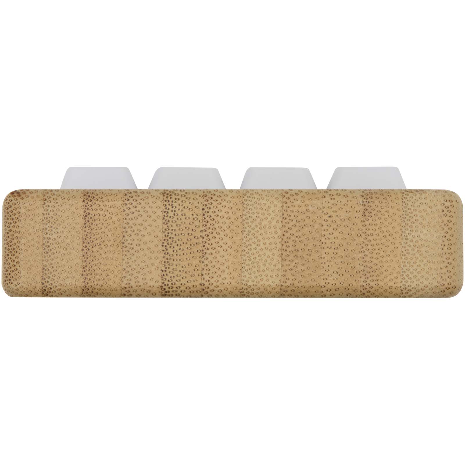 Algol Smartphonehalterung  aus recyceltem Kunststoff mit Fidget-Toy mit Bambusdetails