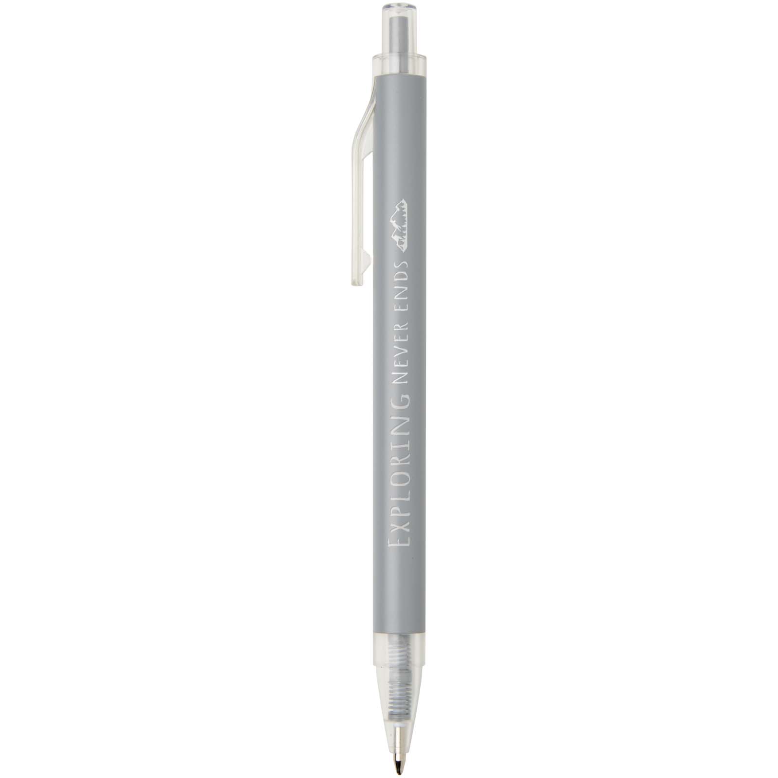 Spectrum Kugelschreiber aus recyceltem Aluminium blaue Tinte