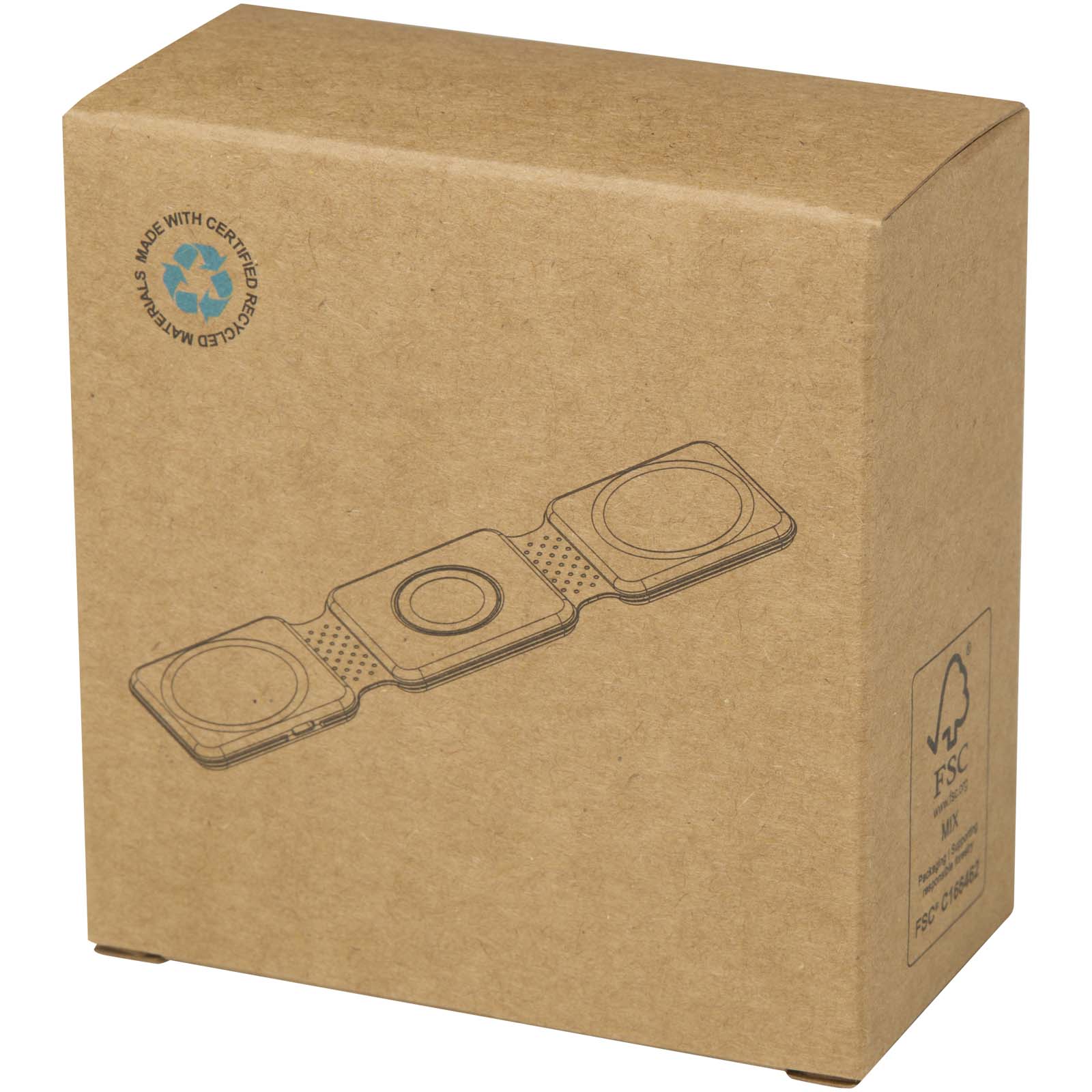 Armus 15 W 3-in-1 zusammenklappbares kabelloses Ladegerät aus recyceltem Kunststoff