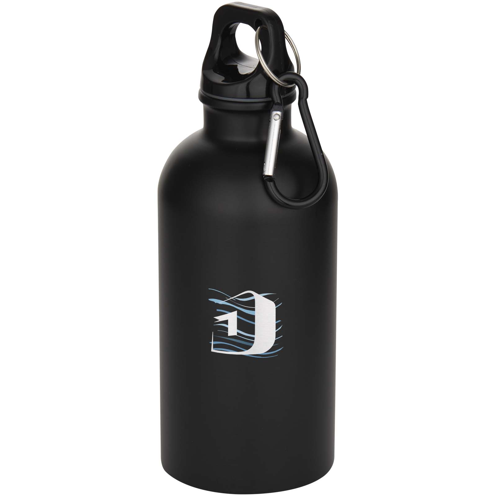 Oregon 400 ml matte RCS-zertifizierte einwandige Trinkflasche aus recyceltem Edelstahl mit Karabinerhaken