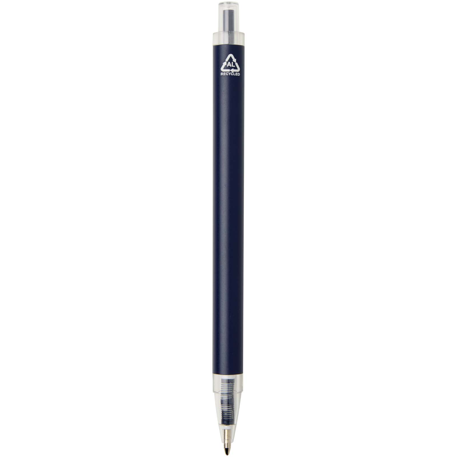 Spectrum Kugelschreiber aus recyceltem Aluminium blaue Tinte