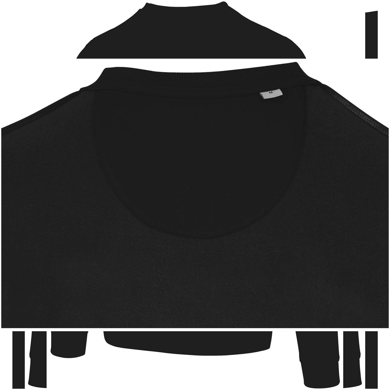 Jasper 280 g/m² Pullover mit Rundhalsausschnitt aus recycelter Bio Baumwolle (OCS), unisex