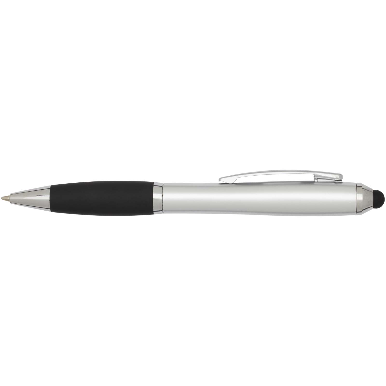 Nash RCS Stylus Kugelschreiber aus recyceltem Kunststoff mit farbigem Schaft und schwarzem Griff (schwarze Tinte)