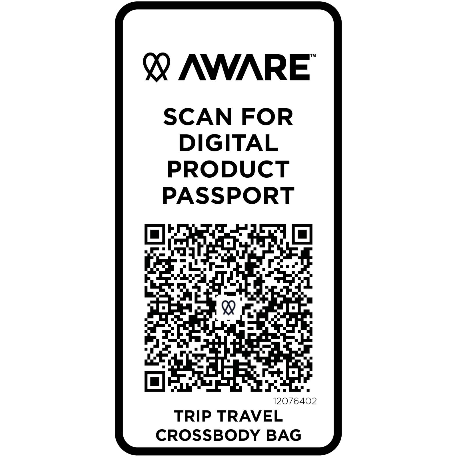 Trip Aware™ Recycelte Reisetasche mit Schultergurt 1 L 