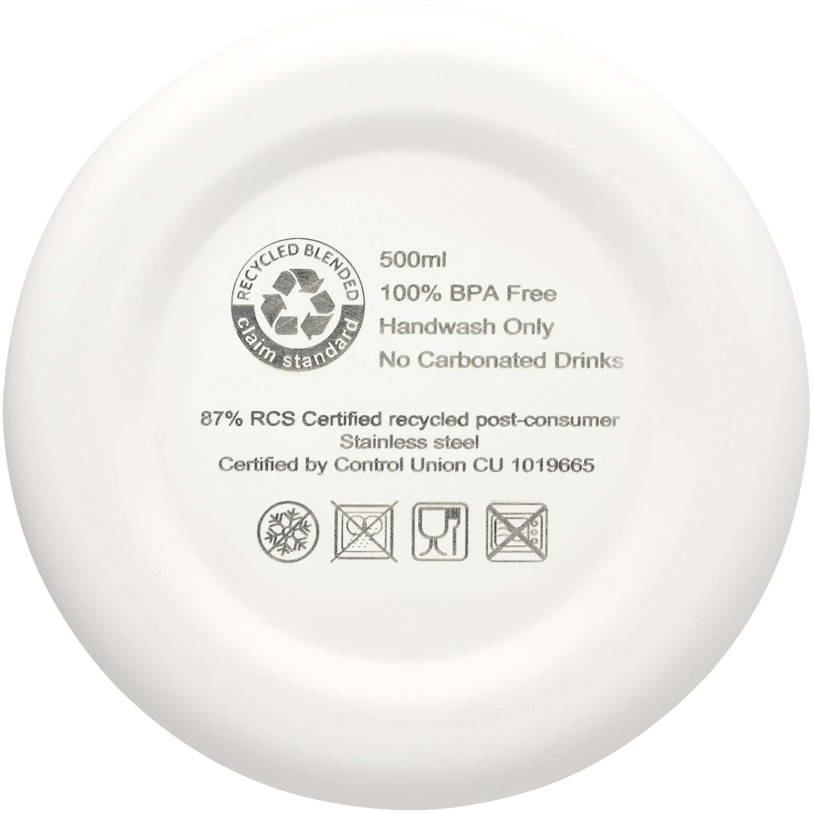 Spring 500 ml RCS-zertifizierte Kupfer-Vakuum Isolierflasche aus recyceltem Edelstahl