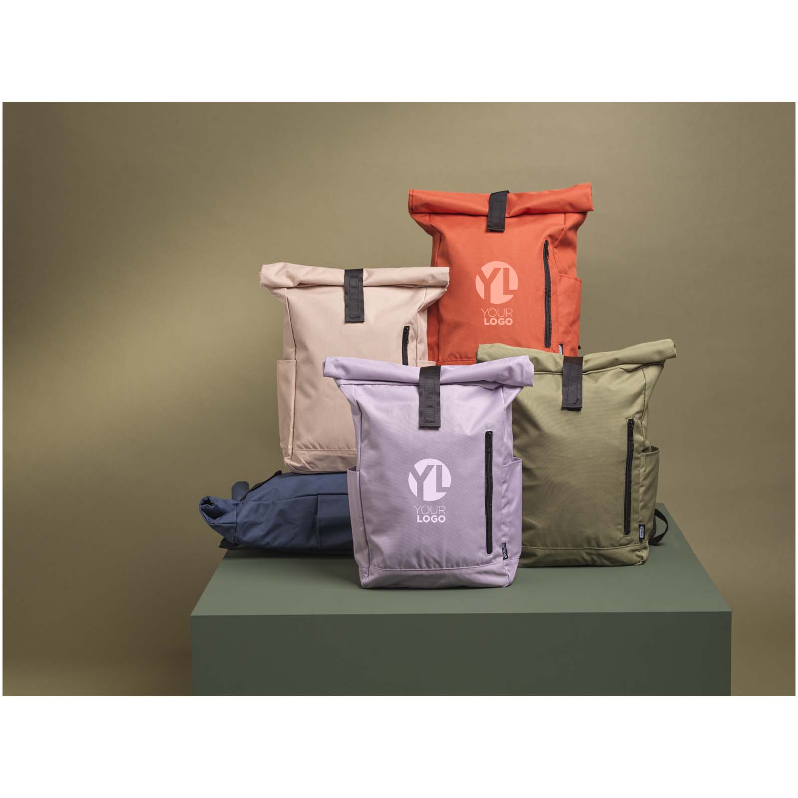 Byron 15,6" GRS RPET Roll-Top Rucksack 18 L