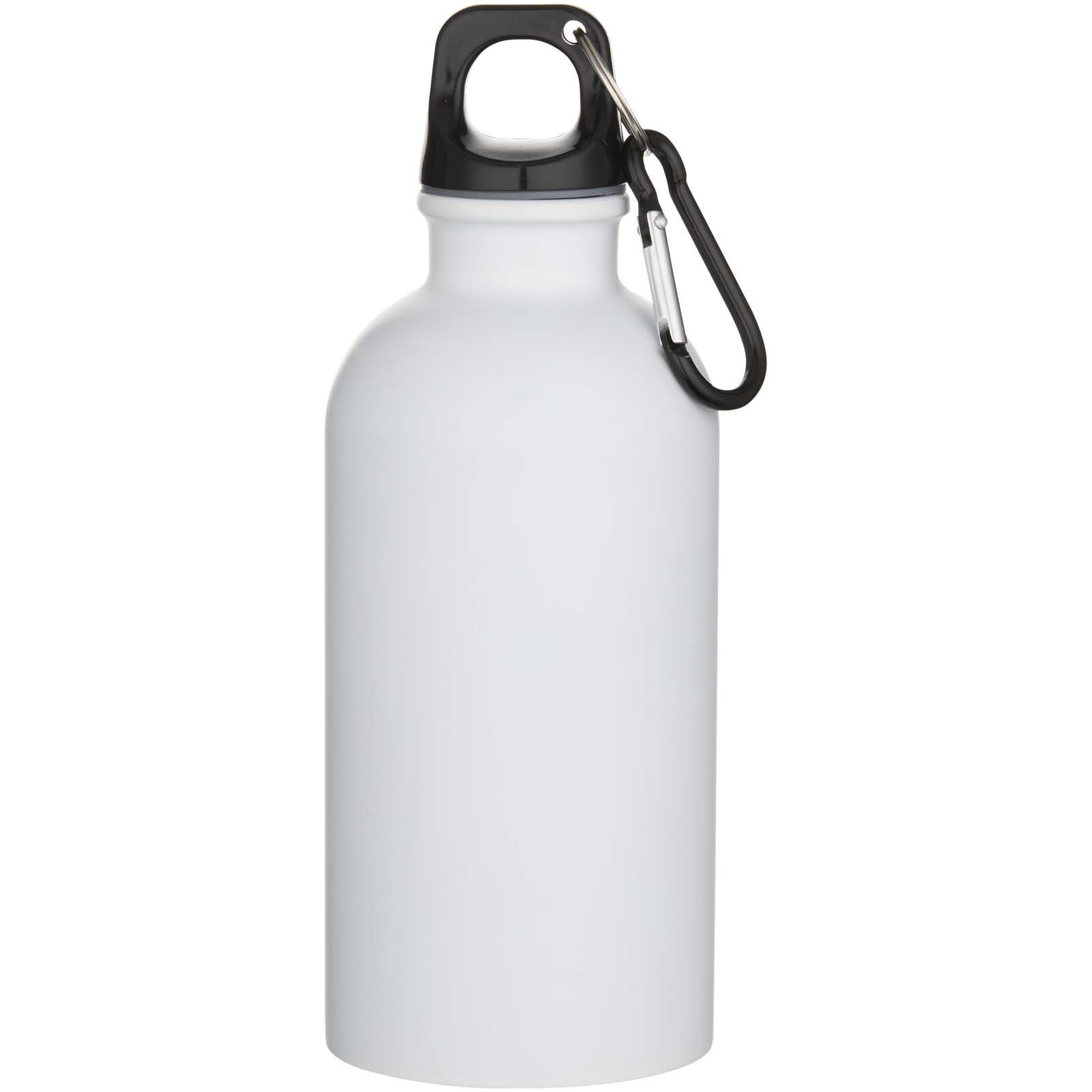 Oregon 400 ml matte RCS-zertifizierte einwandige Trinkflasche aus recyceltem Edelstahl mit Karabinerhaken