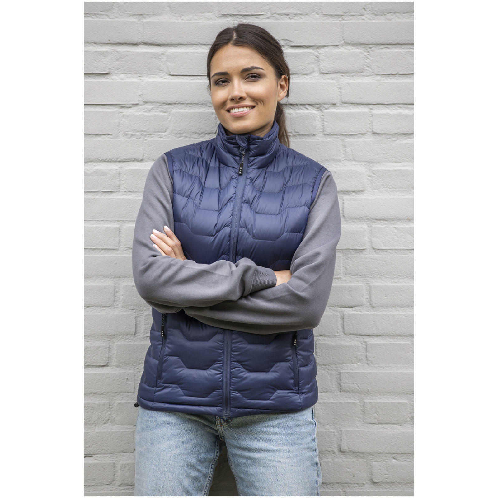 Petalite GRS isolierter Daunen-Bodywarmer für Damen aus recyceltem Material