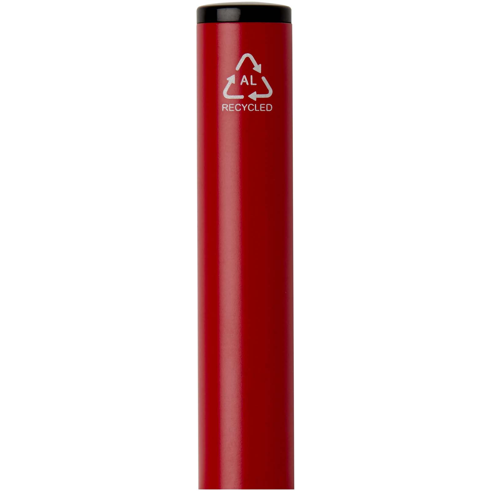 Verton Kugelschreiber aus recyceltem Aluminium mit Drehmechanik und Hülle (blaue Tinte)