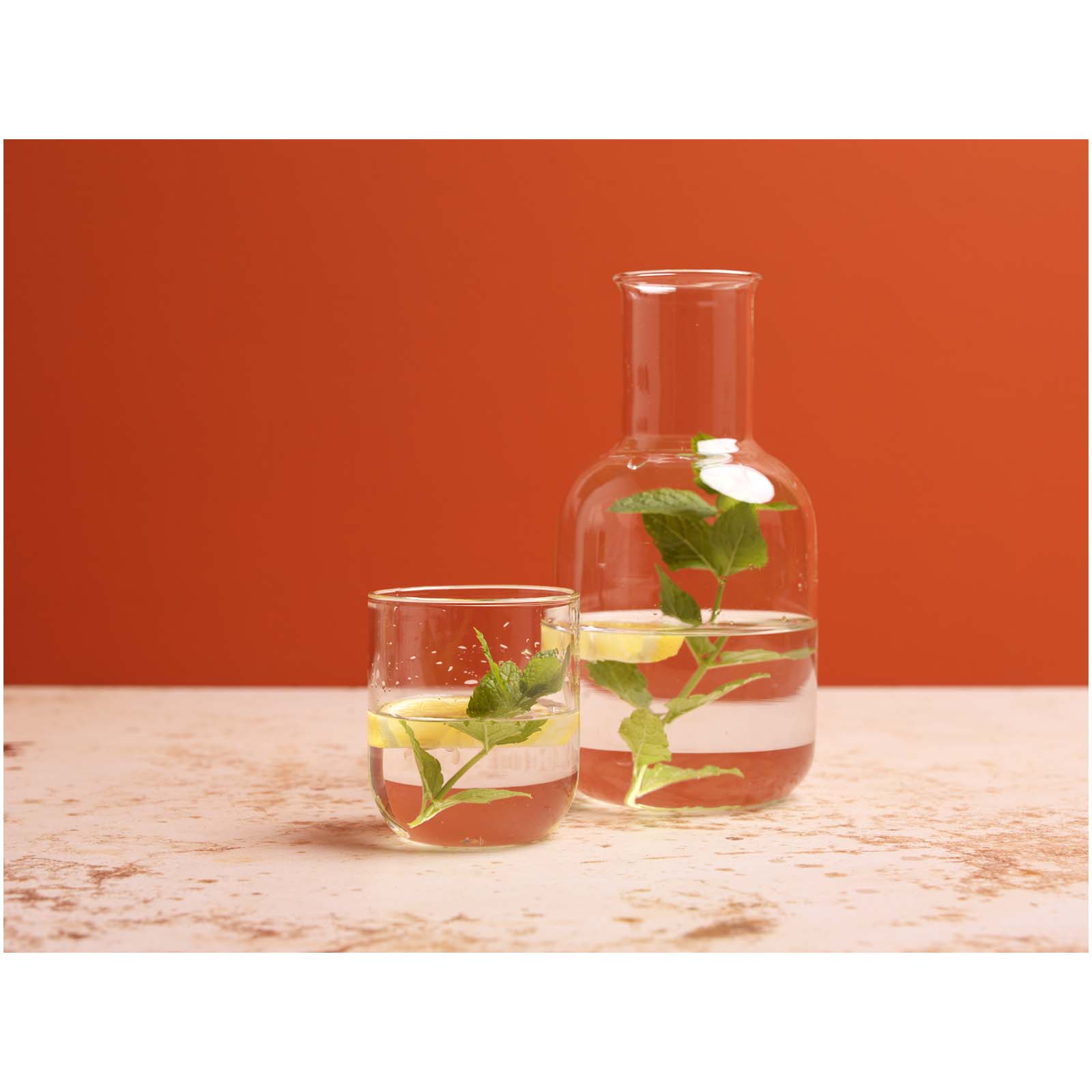 Amelie Set aus Glaskaraffe und Tasse