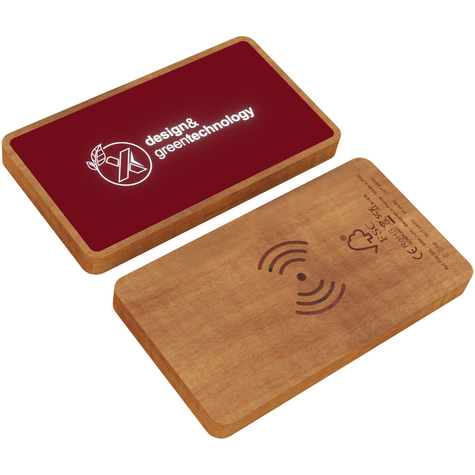 SCX.design P36 5000 mAh kabellose Powerbank mit Leuchtlogo