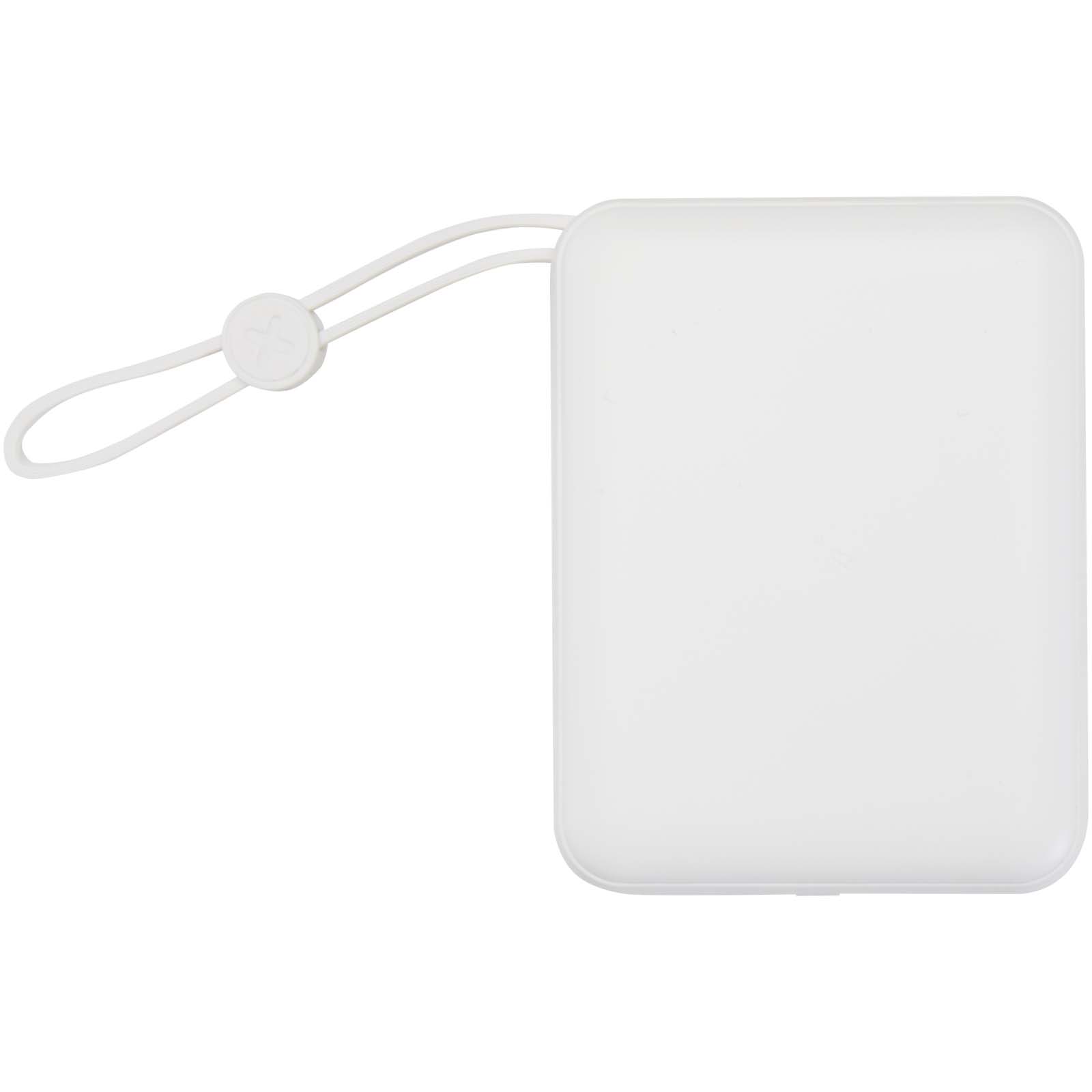 Acrux 35 W 10.000 mAh Tablet Powerbank mit integriertem Typ-C-Kabel aus recyceltem Kunststoff