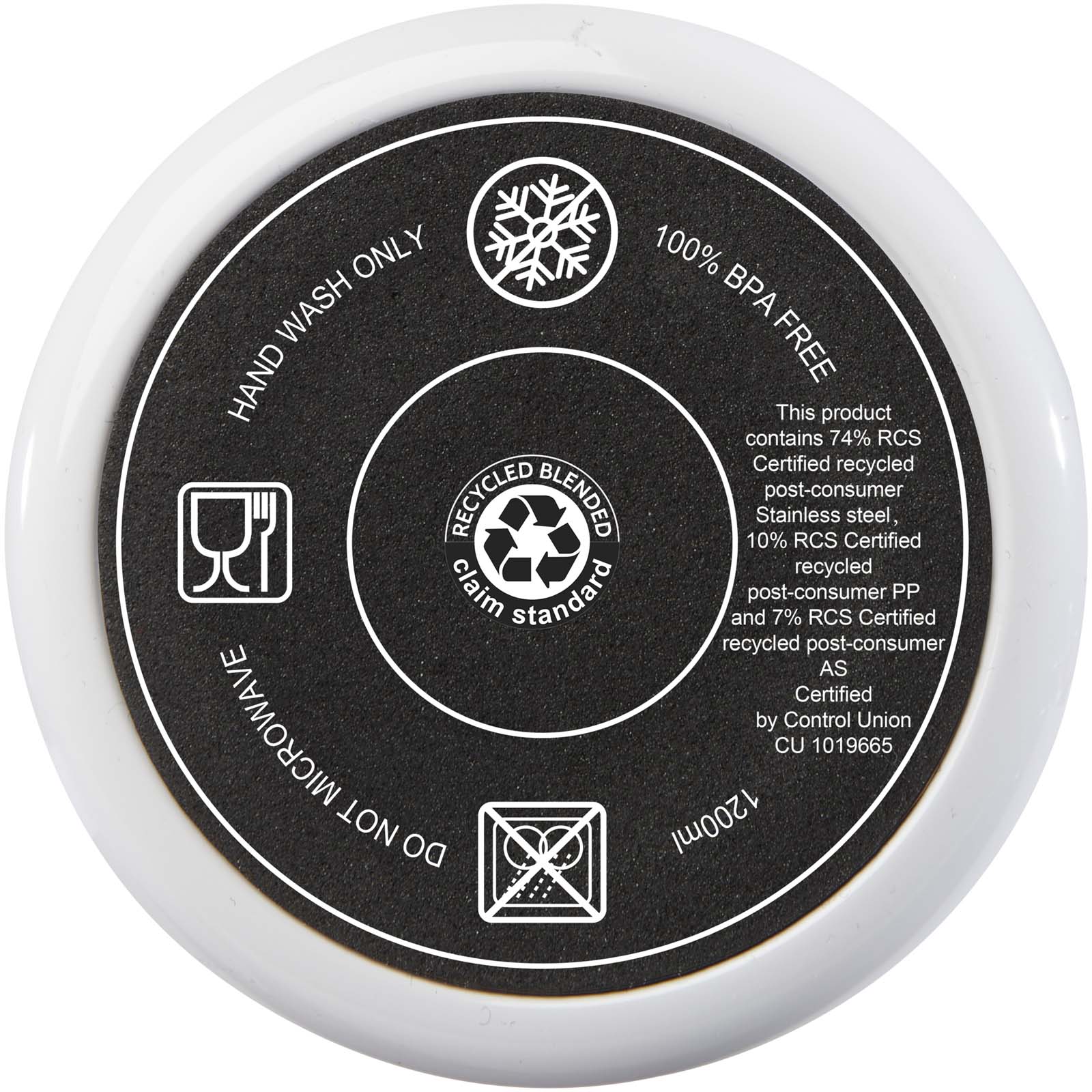 Melbourne 1200 ml RCS-zertifizierter Isolierbecher mit Strohhalm