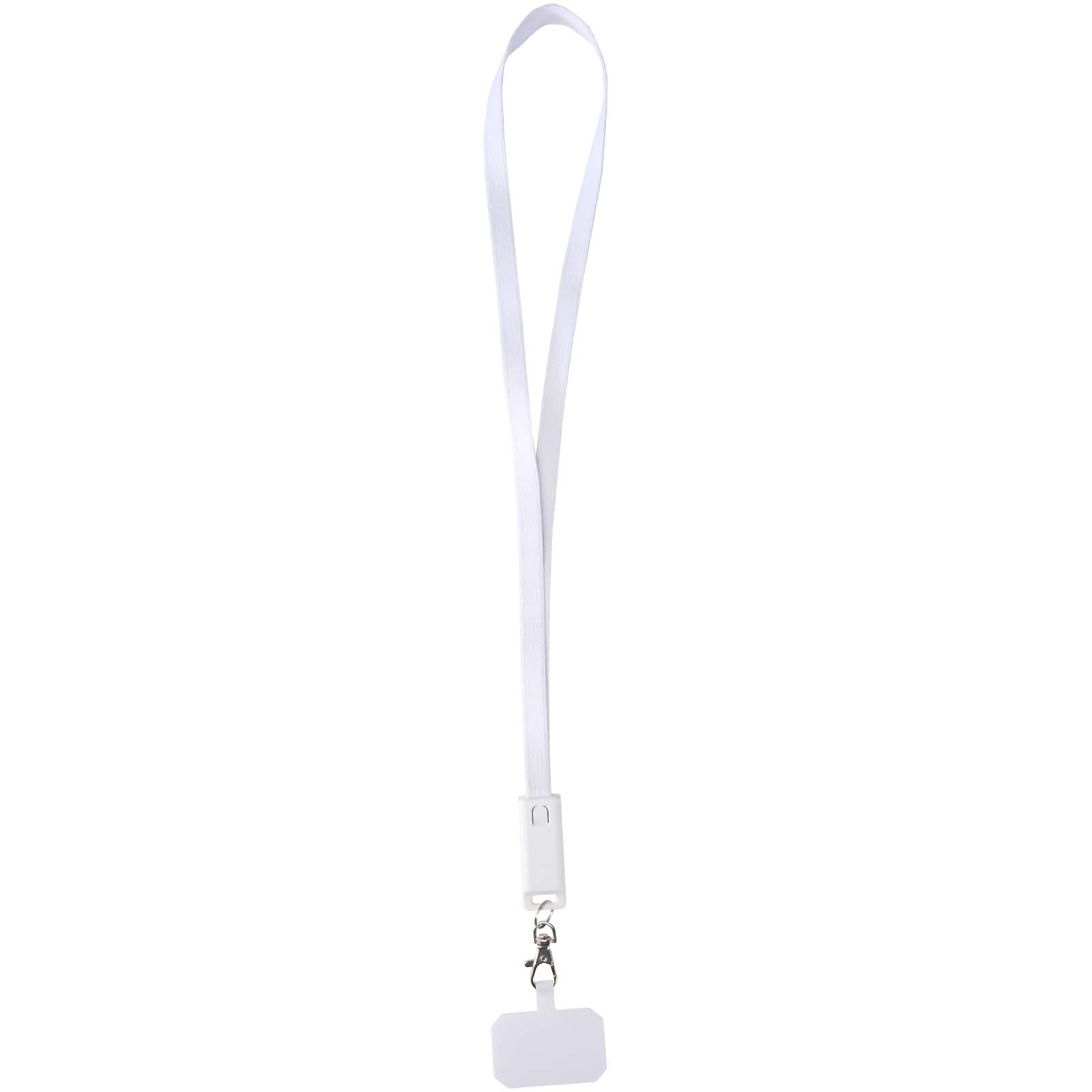 Franz 5 in 1 Lanyard Kabel aus recyceltem Kunststoff für Smartphones mit integrierter Datensynchronisierung und 65 W Schnelll