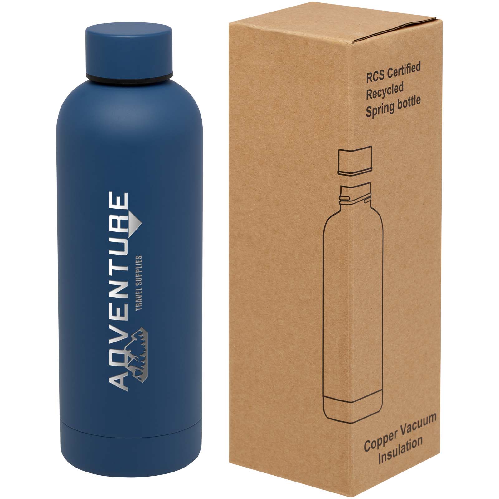 Spring 500 ml RCS-zertifizierte Kupfer-Vakuum Isolierflasche aus recyceltem Edelstahl