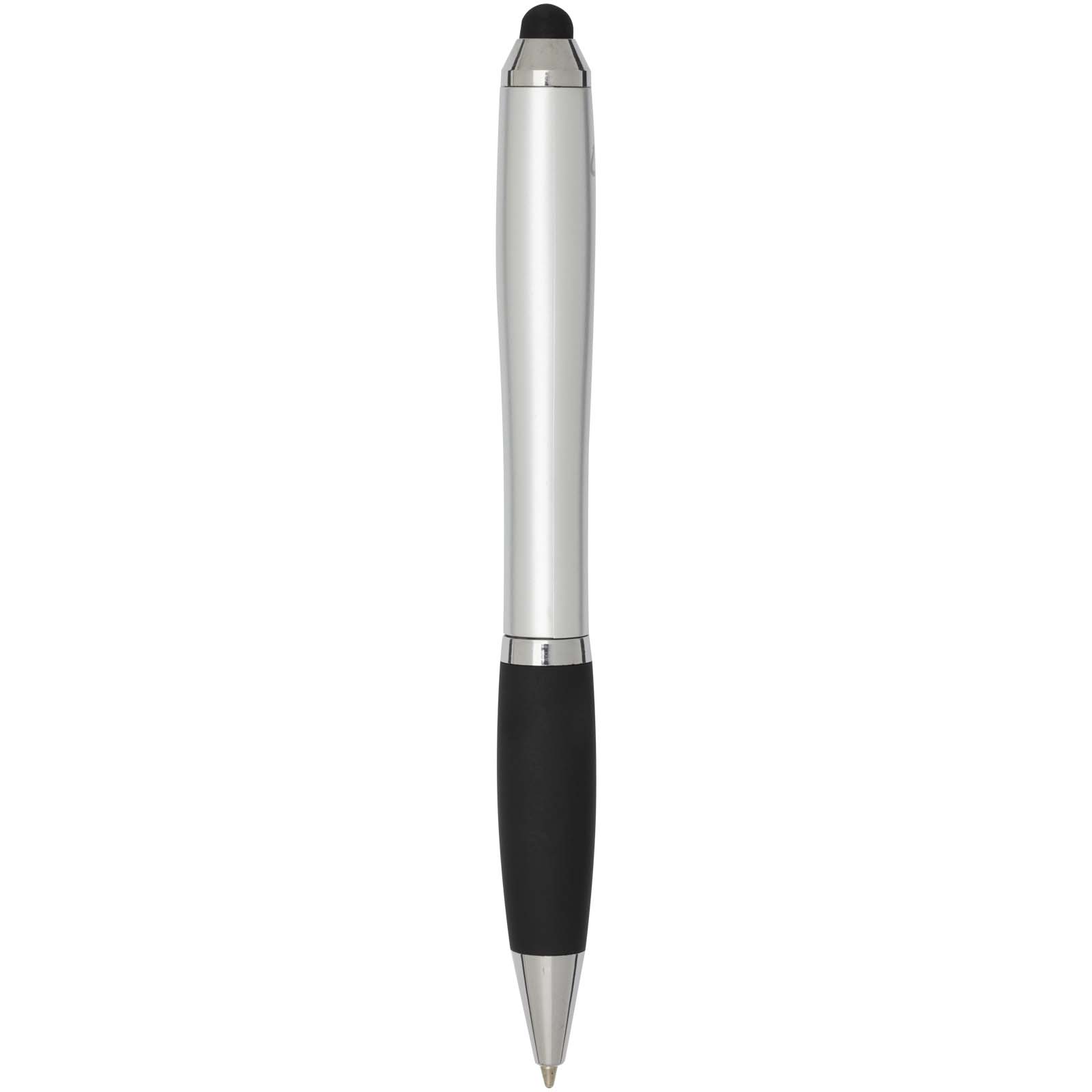 Nash RCS Stylus Kugelschreiber aus recyceltem Kunststoff mit farbigem Schaft und schwarzem Griff (schwarze Tinte)
