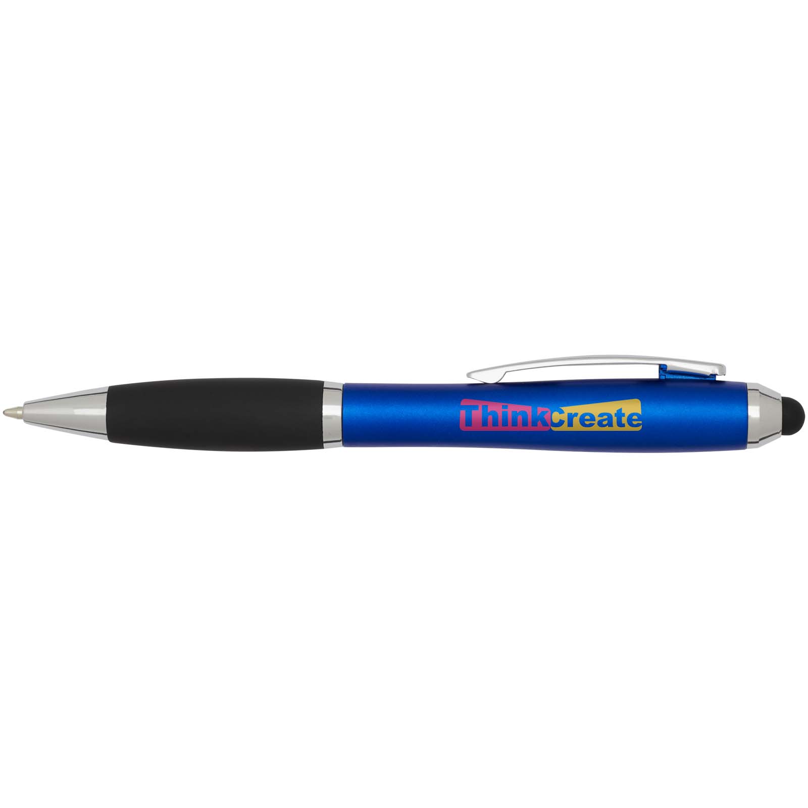 Nash RCS Stylus Kugelschreiber aus recyceltem Kunststoff mit farbigem Schaft und schwarzem Griff (schwarze Tinte)