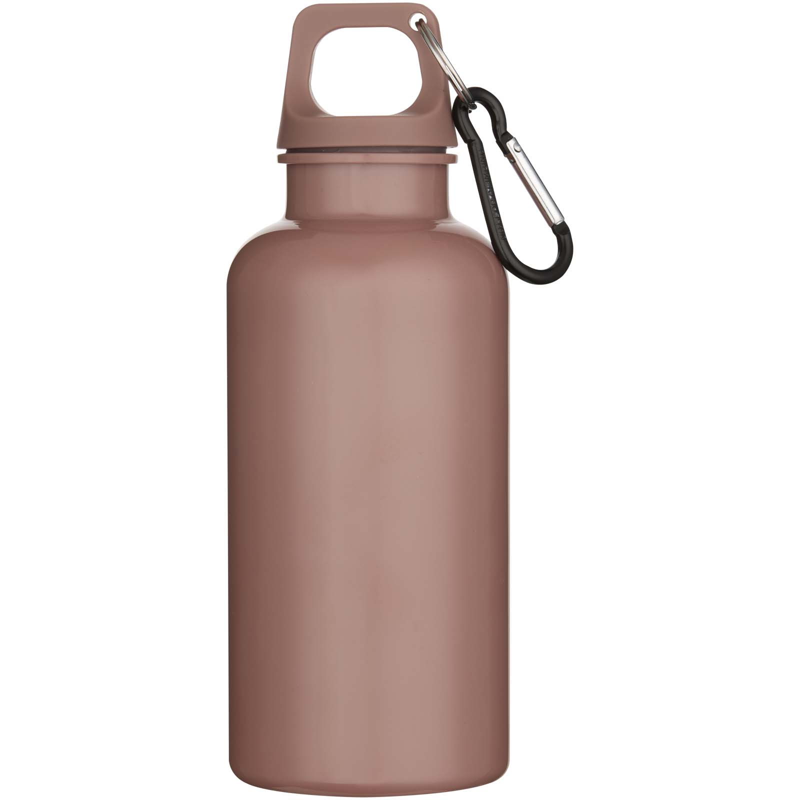 Oregon 400 ml einfarbige RS-zertifizierte Trinkflasche aus recyceltem Kunststoff mit Karabinerhaken 