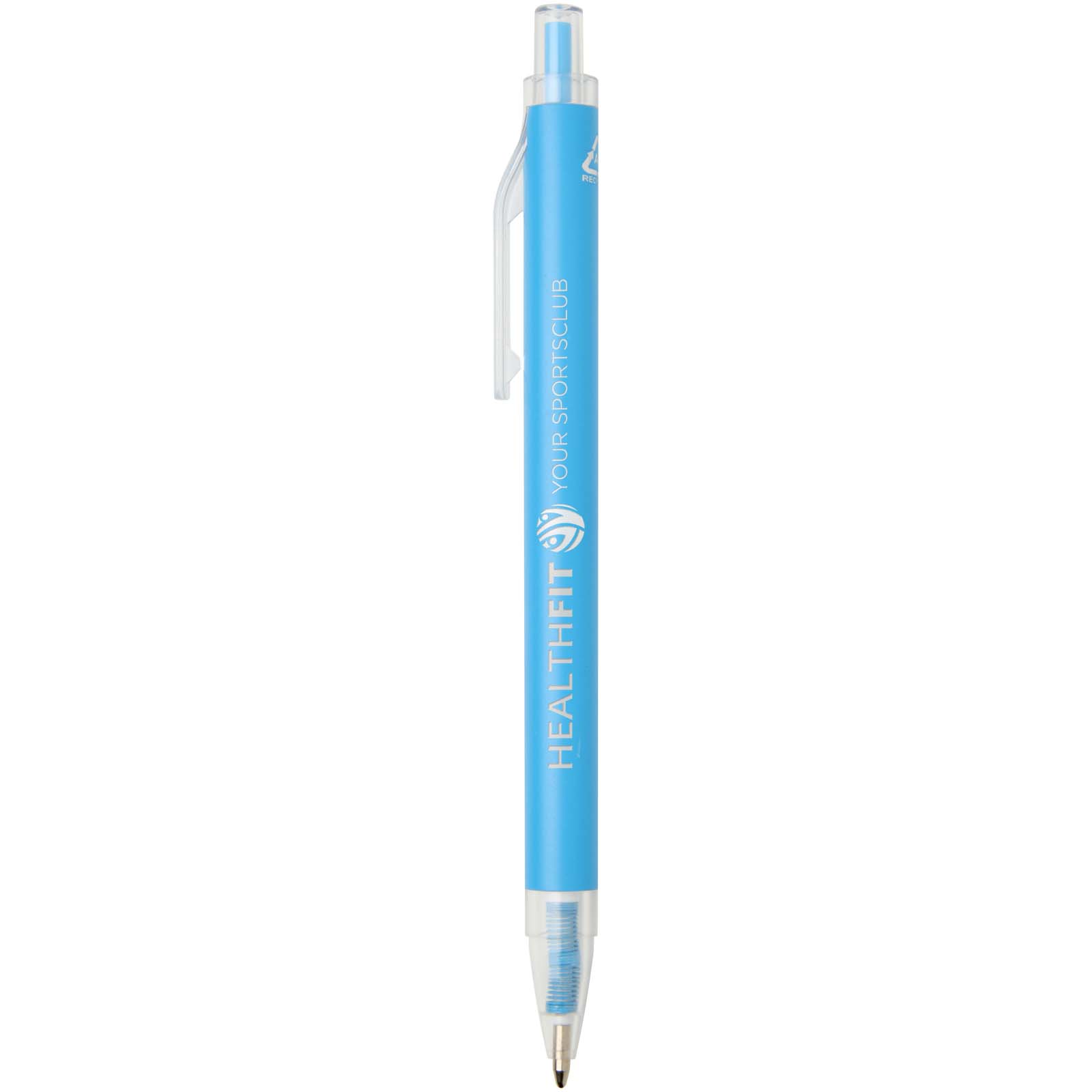 Spectrum Kugelschreiber aus recyceltem Aluminium blaue Tinte