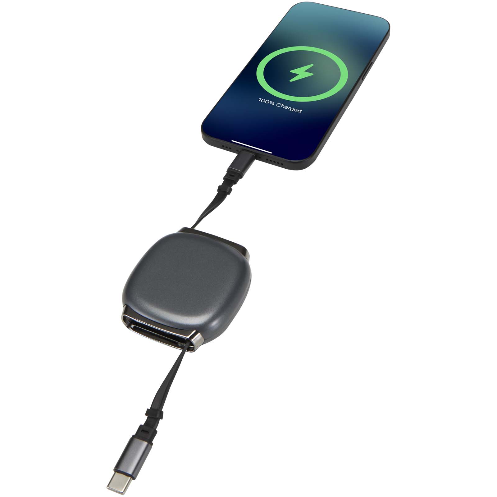Alphard 100 W CarPlay-Kabel aus recyceltem Kunststoff mit einziehbarer Leitung und PD-Ladefunktion