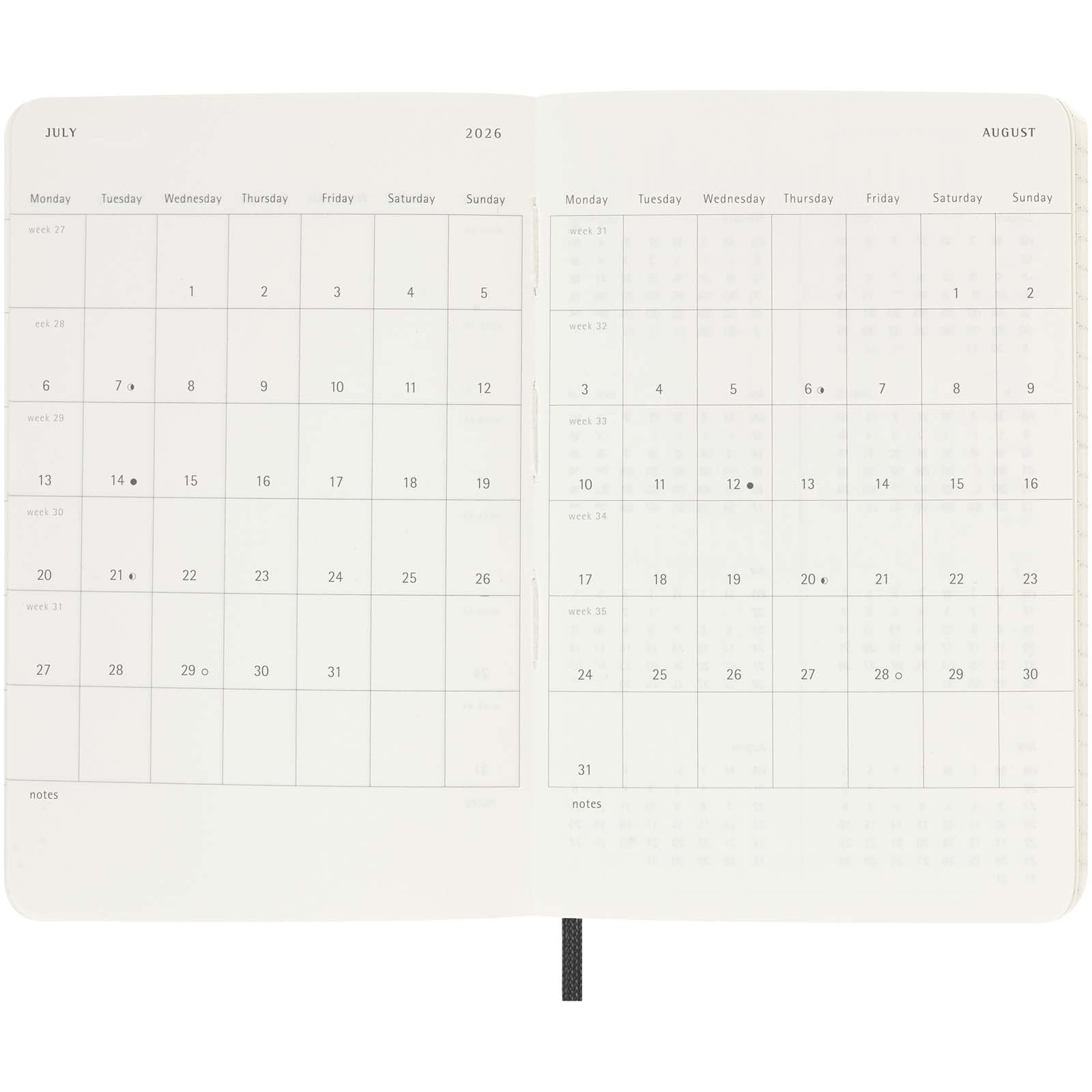Moleskine Softcover 12 Monate Wochenkalender, Pocket-Format