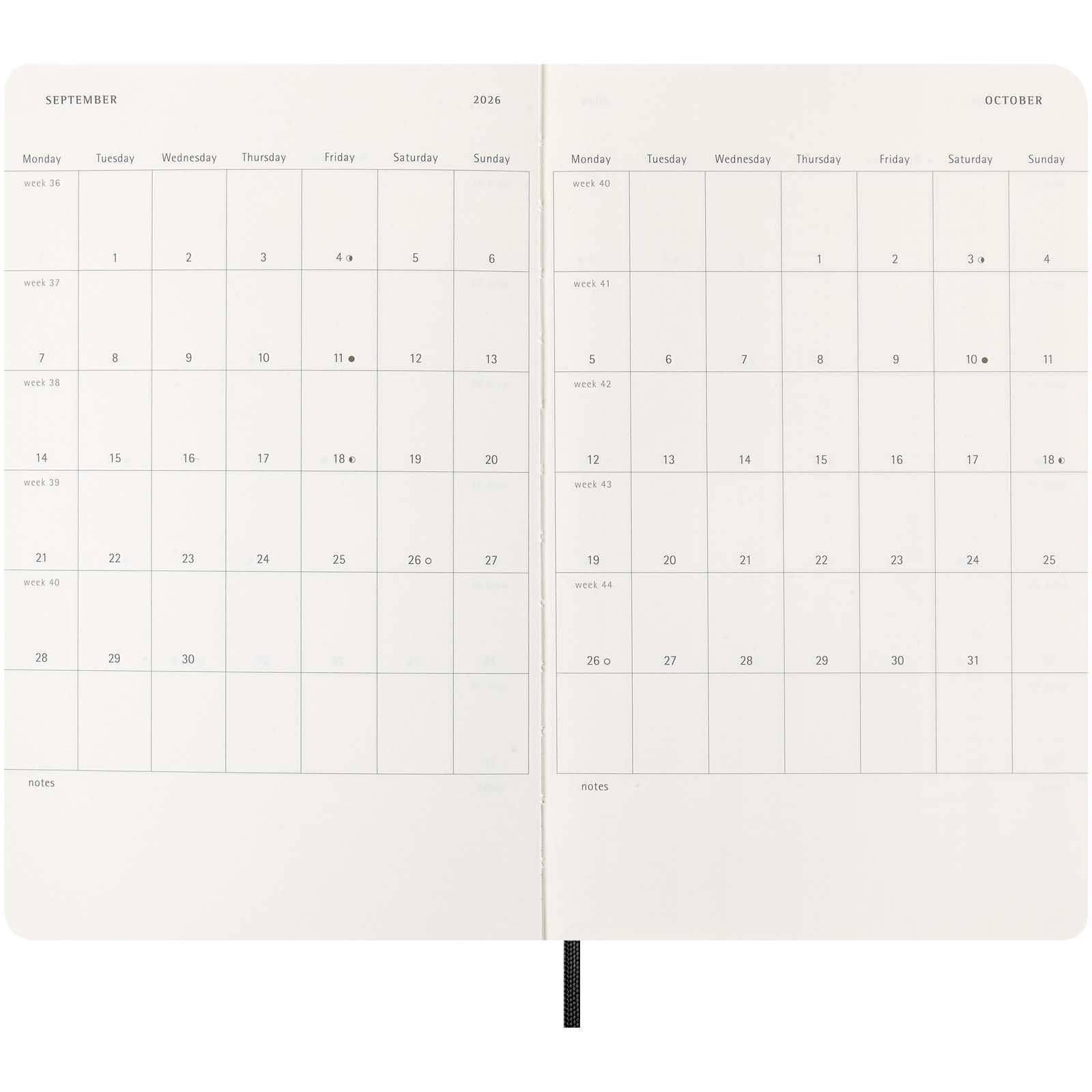 Moleskine Softcover 12 Monate Wochenkalender L