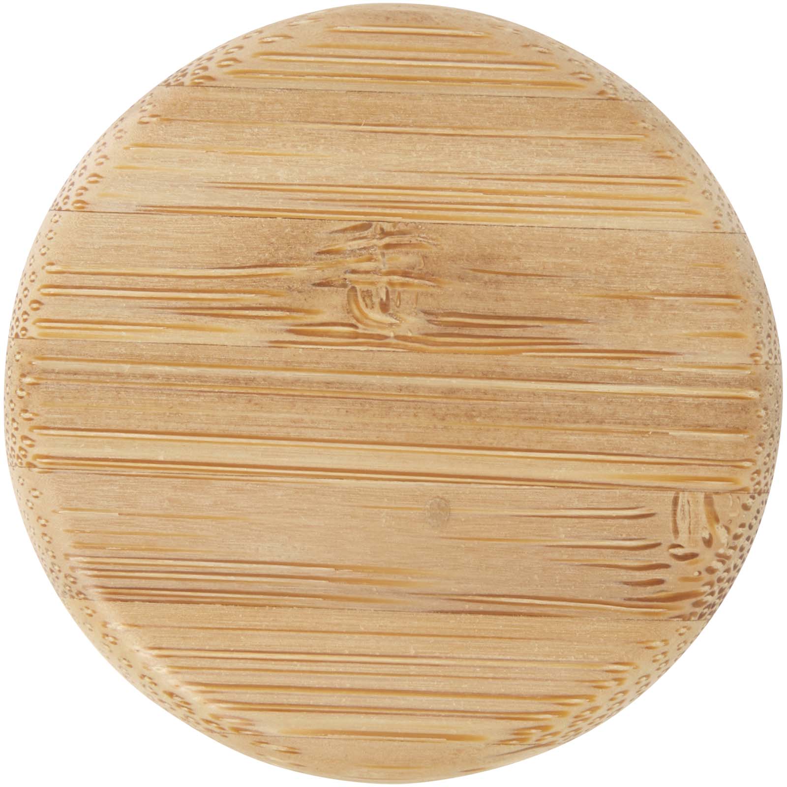 Lume 500 ml Flasche aus mattiertem Kalknatronglas mit Bambusdeckel  