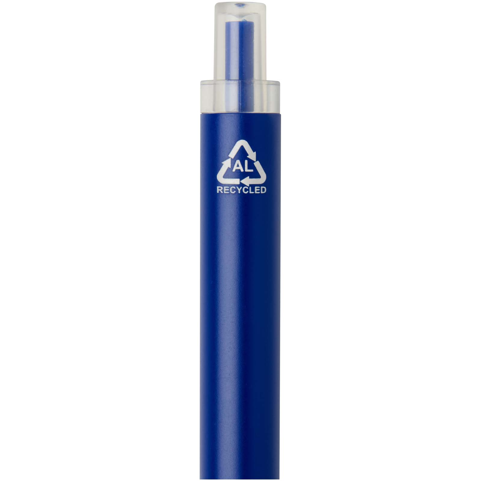 Spectrum Kugelschreiber aus recyceltem Aluminium blaue Tinte