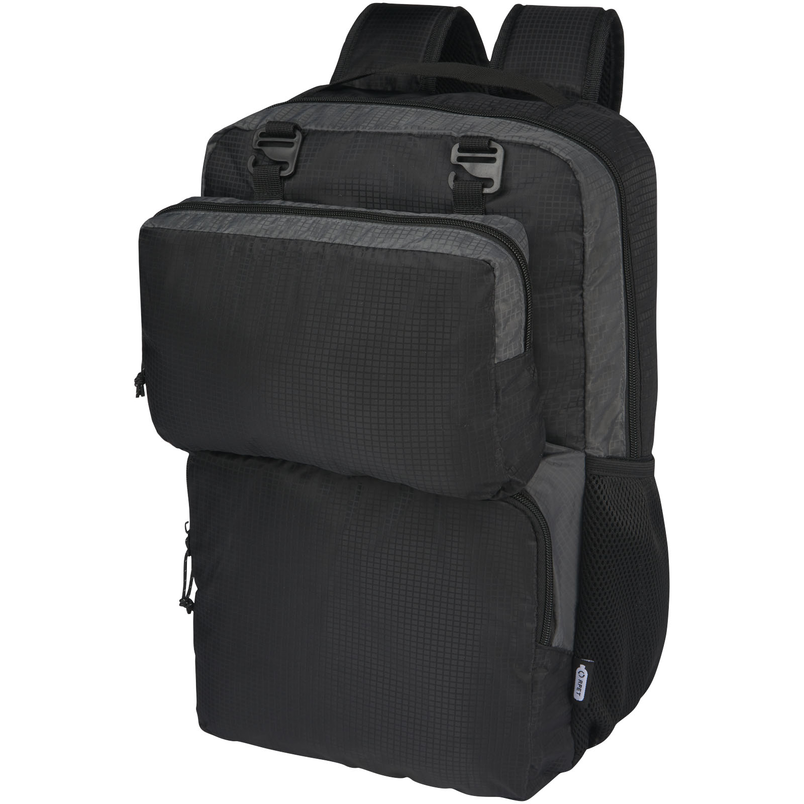 Trailhead 15" GRS recycelter zweifarbiger Laptop-Rucksack 14 L Trailhead 15" GRS recycelter zweifarbiger Laptop-Rucksack 14 L