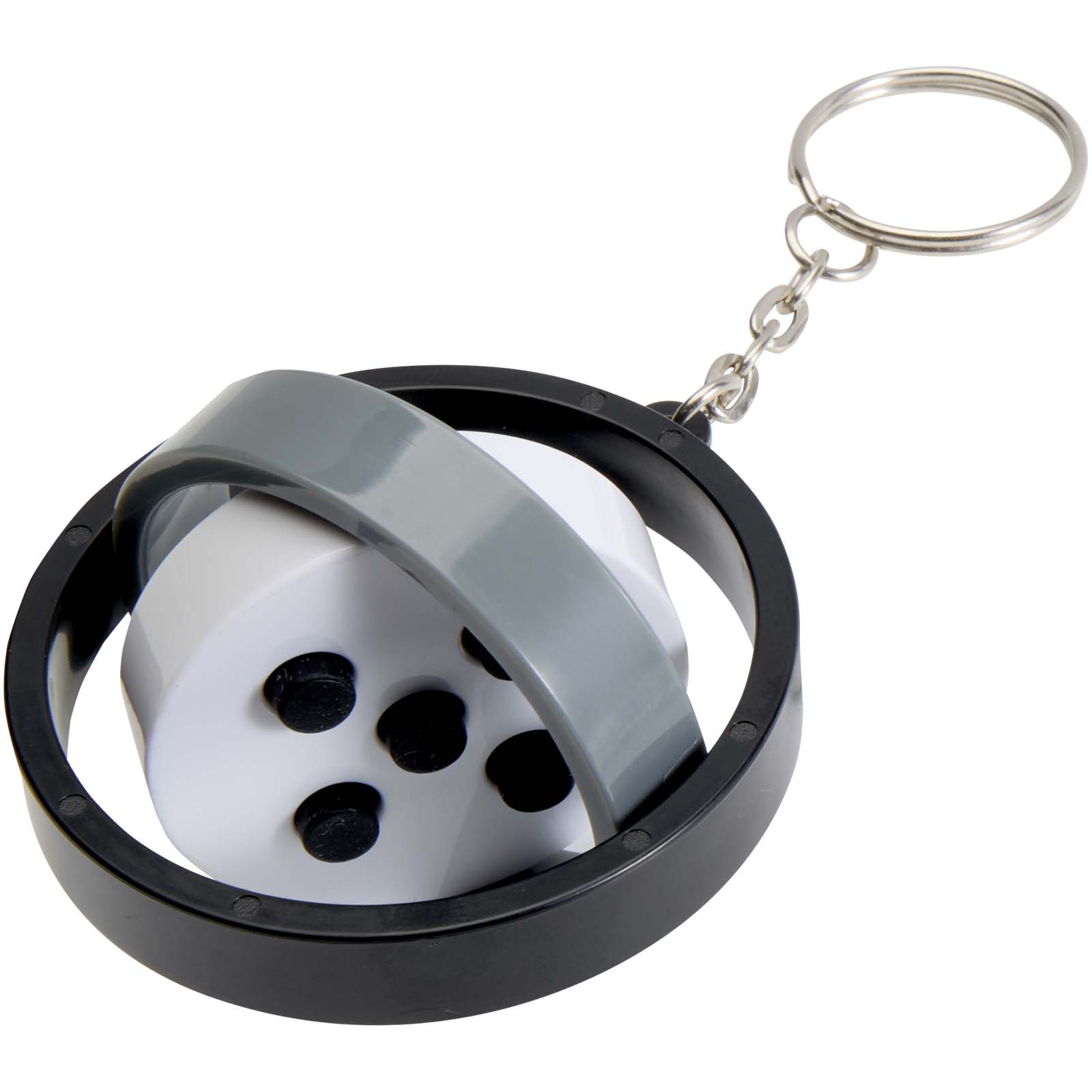 Spinx Gyroskop Fidget Schlüsselanhänger aus recyceltem Kunststoff