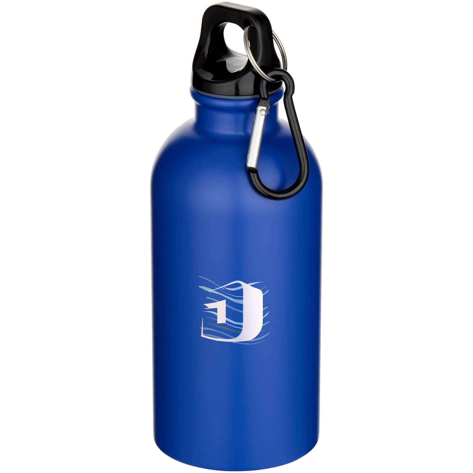 Oregon 400 ml matte RCS-zertifizierte einwandige Trinkflasche aus recyceltem Edelstahl mit Karabinerhaken
