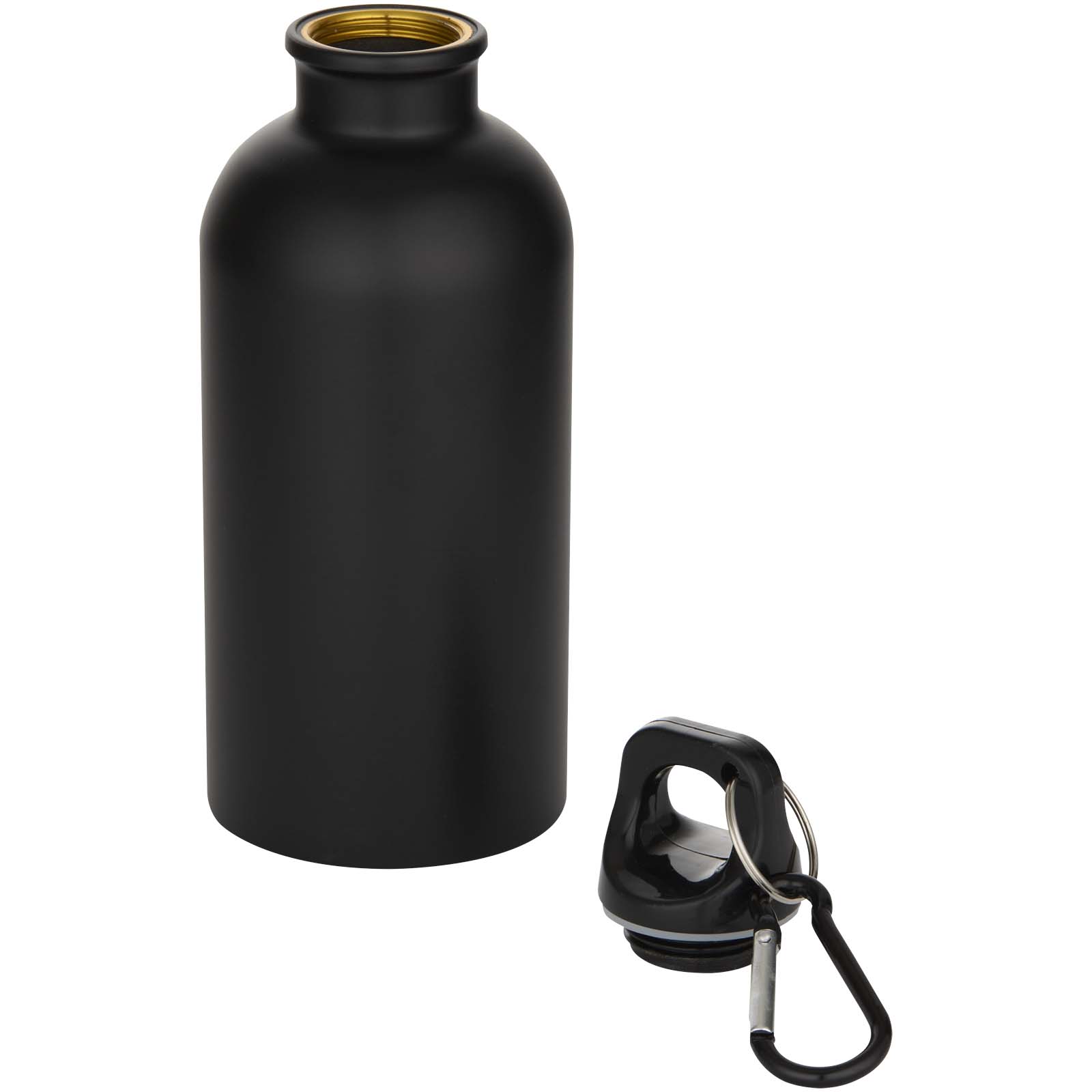 Oregon 400 ml matte RCS-zertifizierte einwandige Trinkflasche aus recyceltem Edelstahl mit Karabinerhaken