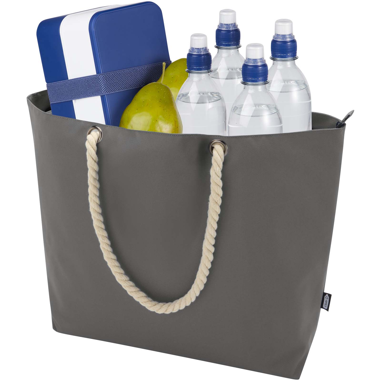 Panama Strandkühltasche mit Kordelgriffen aus recyceltem GRS-Material, 23L