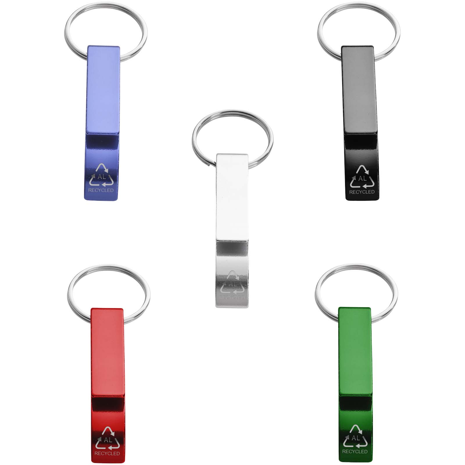 Tao Schlüsselanhänger mit Flaschen- und Dosenöffner aus recyceltem RCS Aluminium