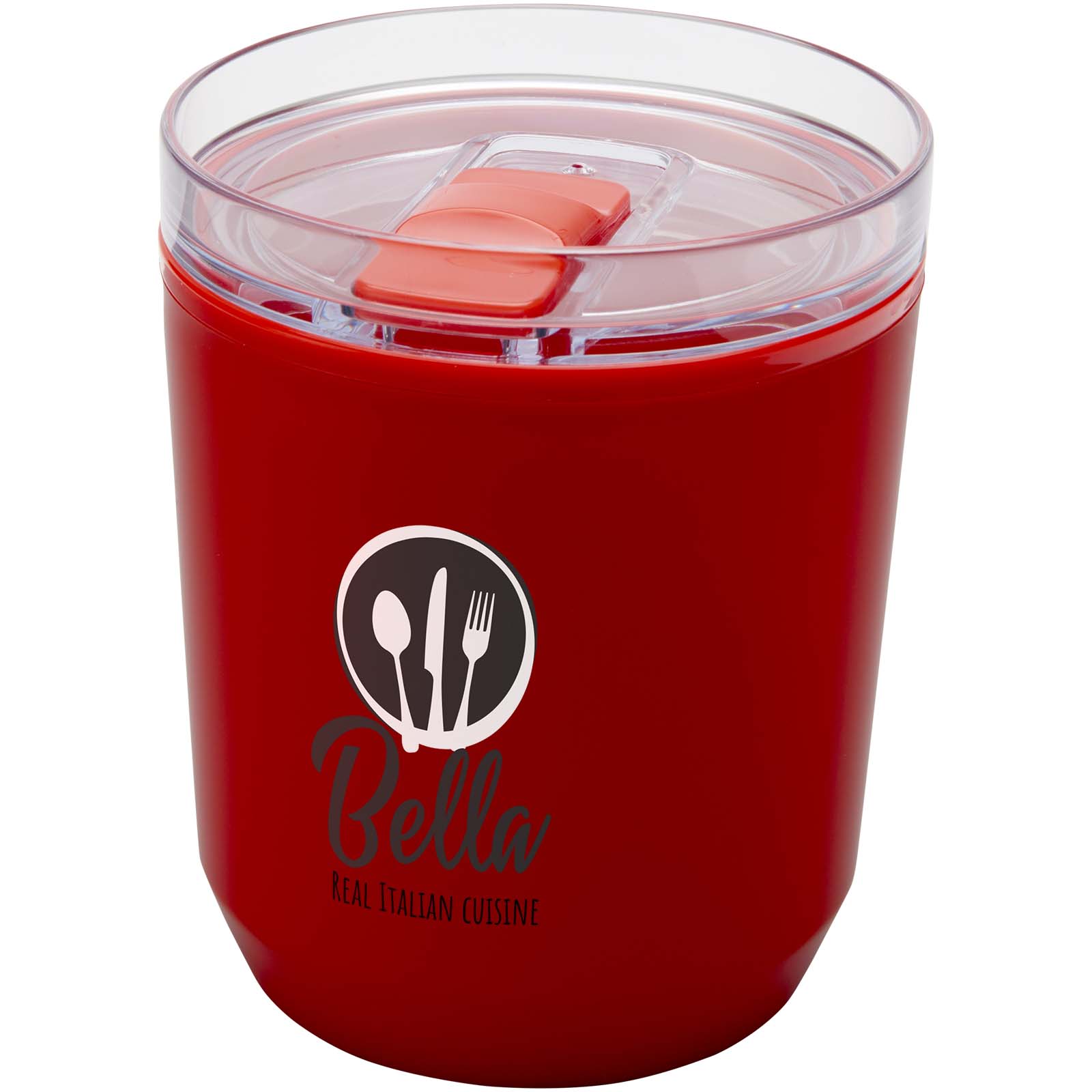 Hudson 180 ml doppelwandiger Becher aus recyceltem Kunststoff
