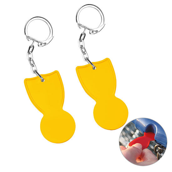 Einkaufswagenlöser in 1€ Größe