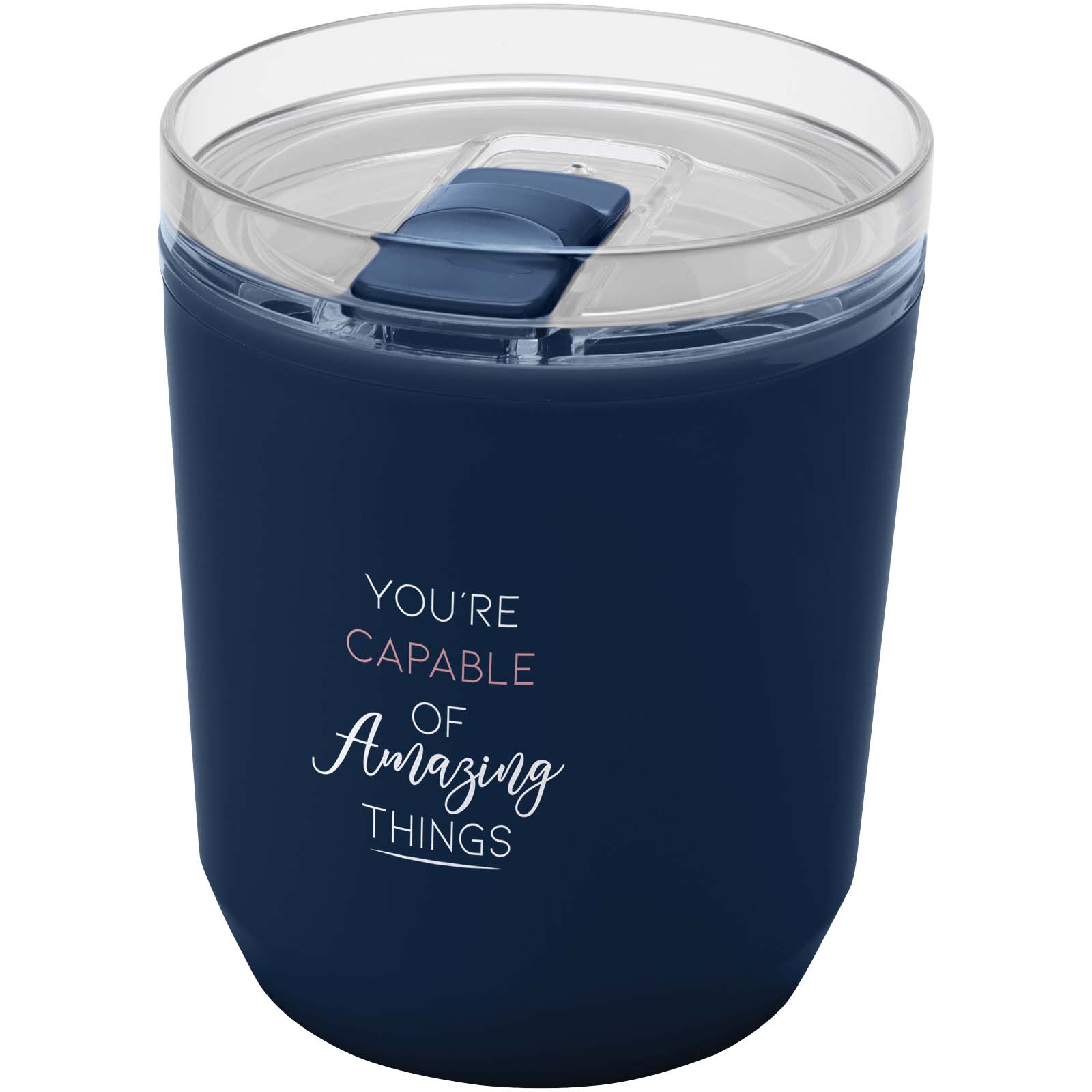 Hudson 180 ml doppelwandiger Becher aus recyceltem Kunststoff