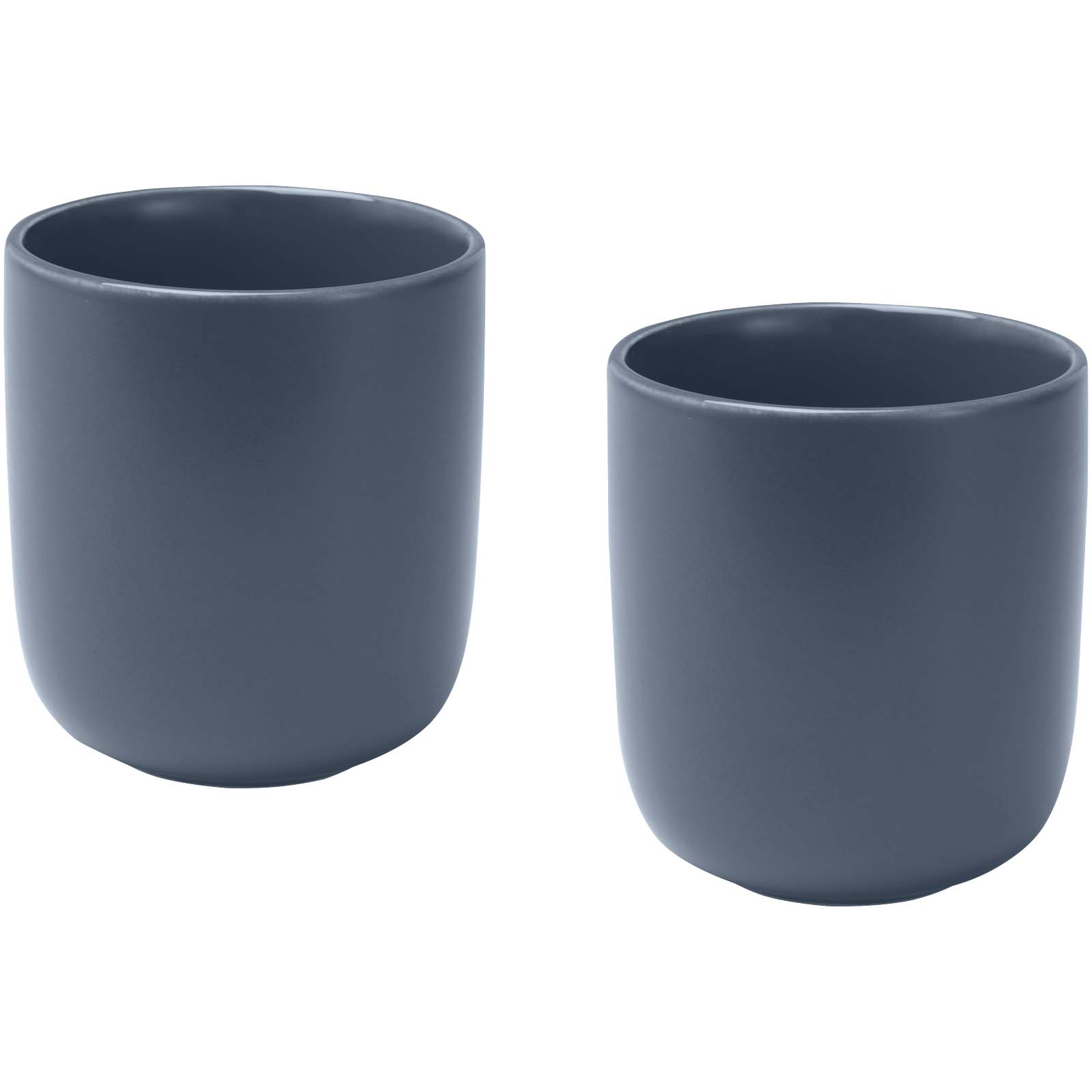 Male 200 ml Keramiktassen – 2er-Set, matt | Hale blau