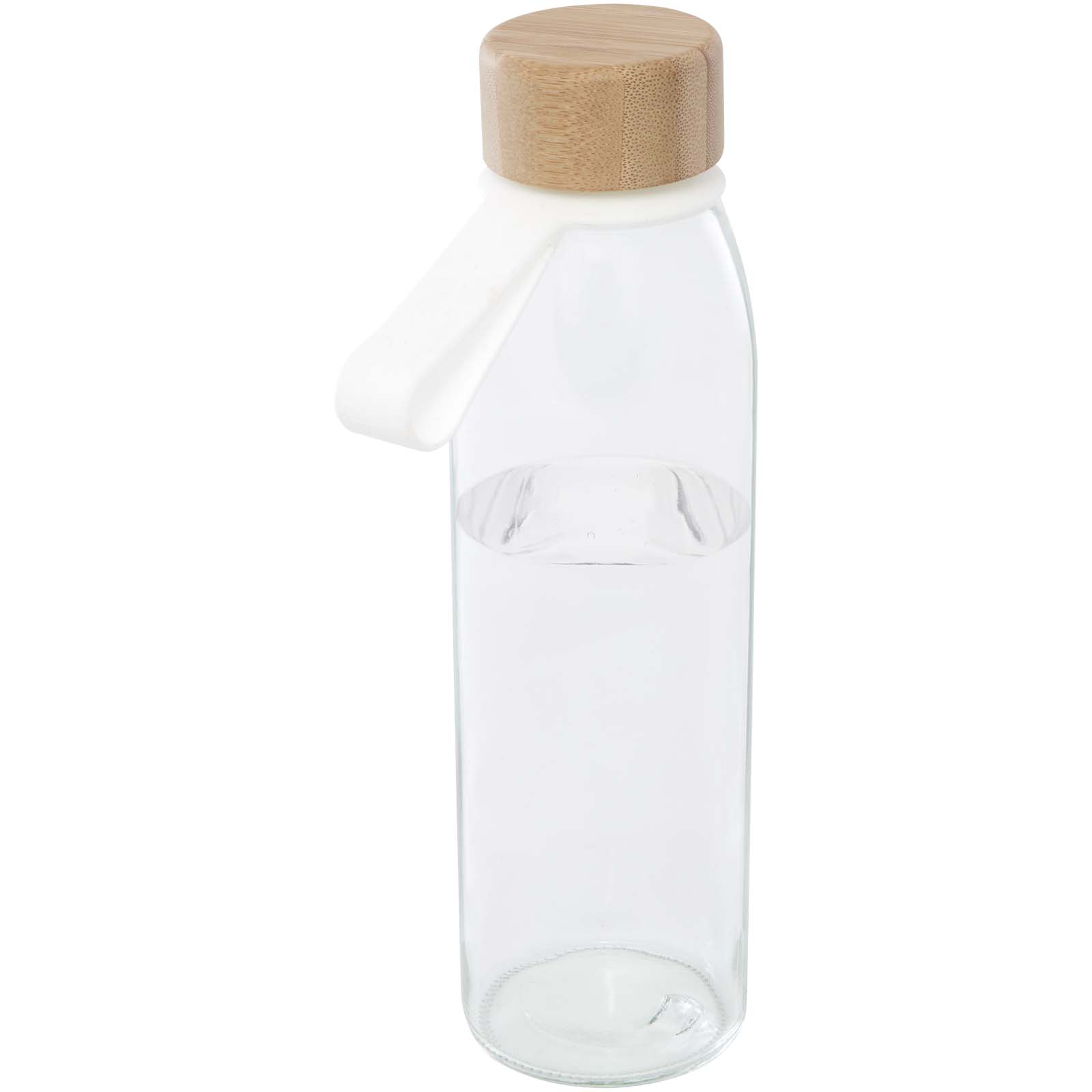 Porto 500 ml Glas-Flasche mit Silikongriff und Bambusdeckel Porto 500 ml Glas-Flasche mit Silikongriff und Bambusdeckel