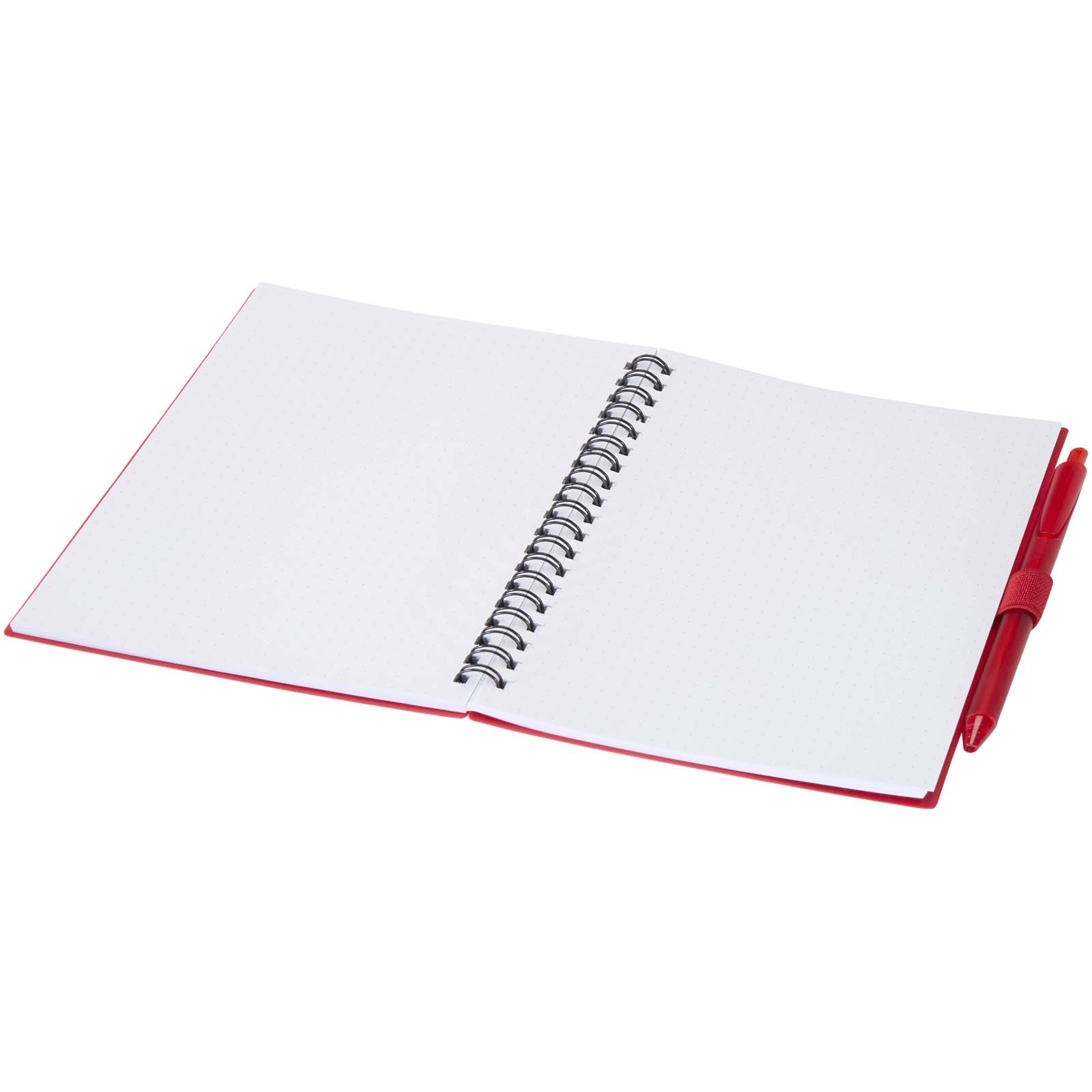 Niove Softcover Notizbuch aus recyceltem Kunststoff mit Kugelschreiber (blaue Mine)