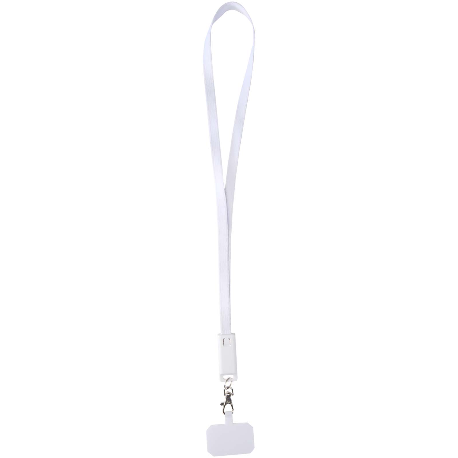 Franz 5 in 1 Lanyard Kabel aus recyceltem Kunststoff für Smartphones mit integrierter Datensynchronisierung und 65 W Schnelll